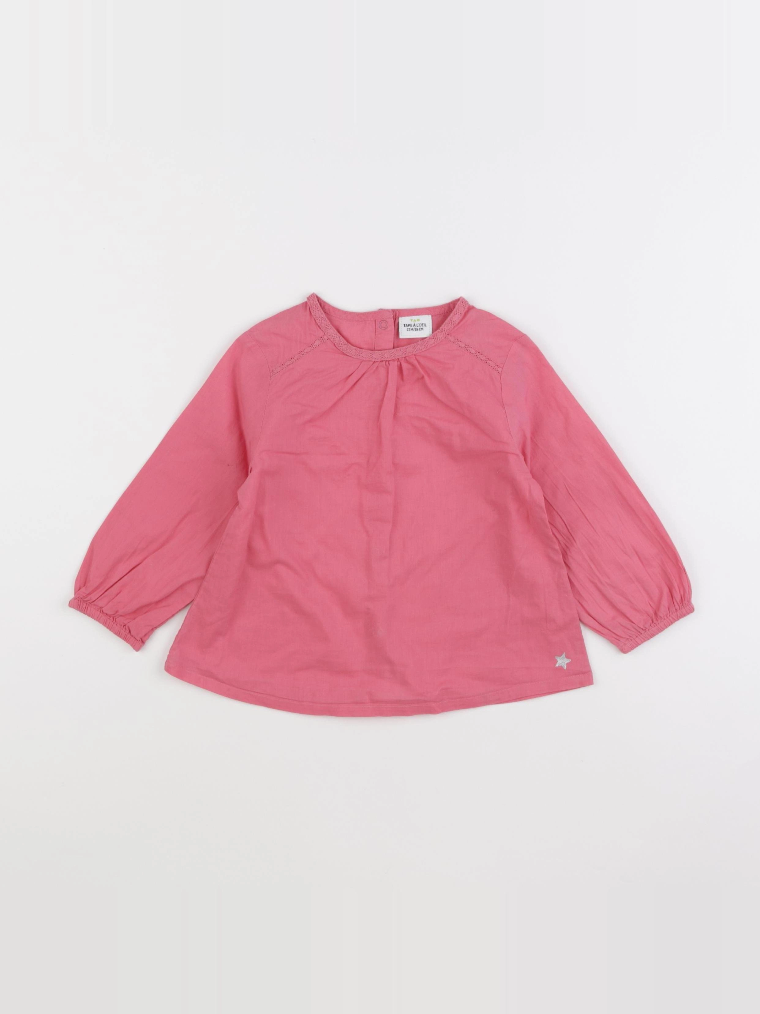 Tape à l'oeil - blouse rose - 2 ans