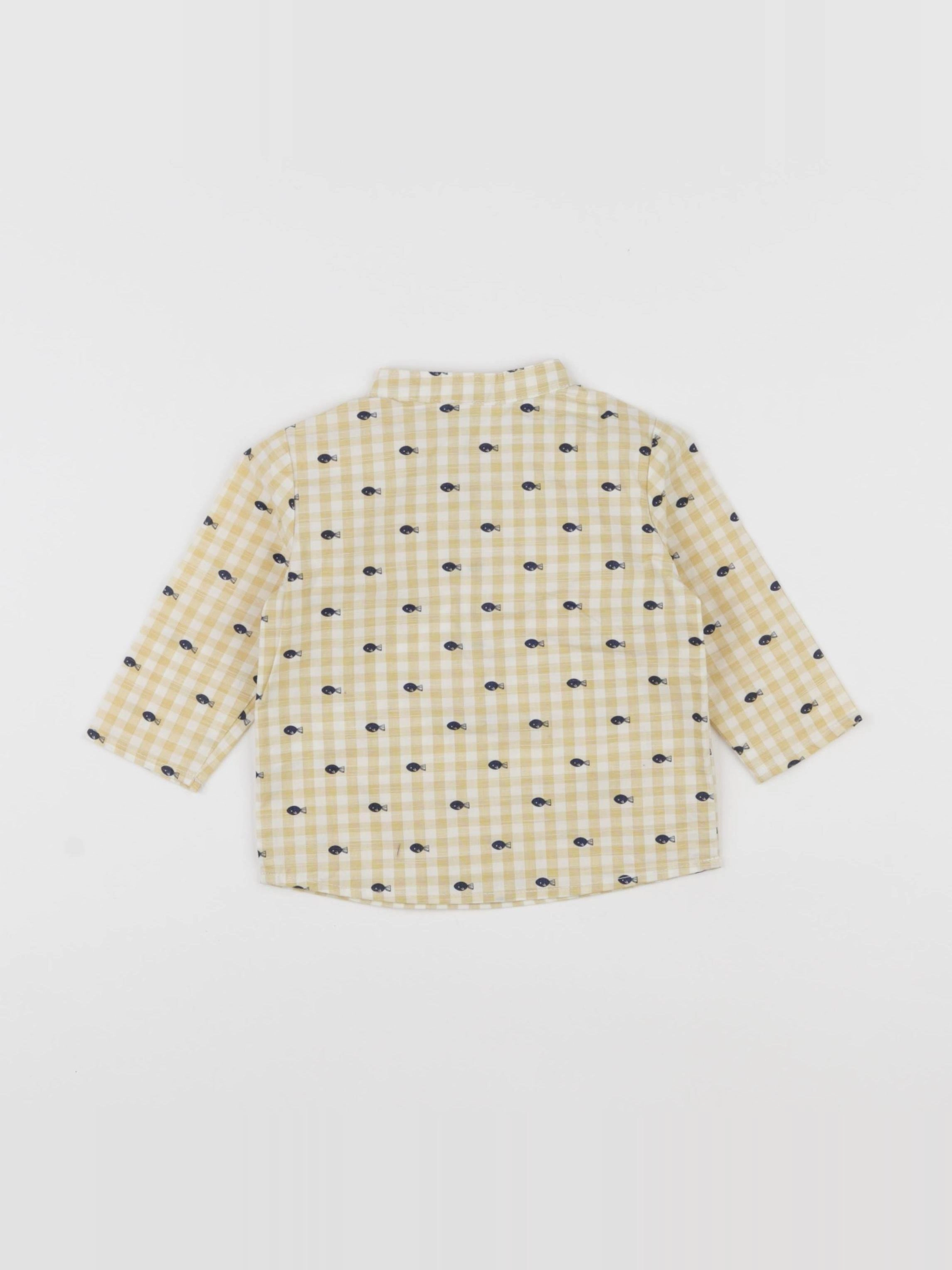 Boutchou - chemise jaune - 6 mois