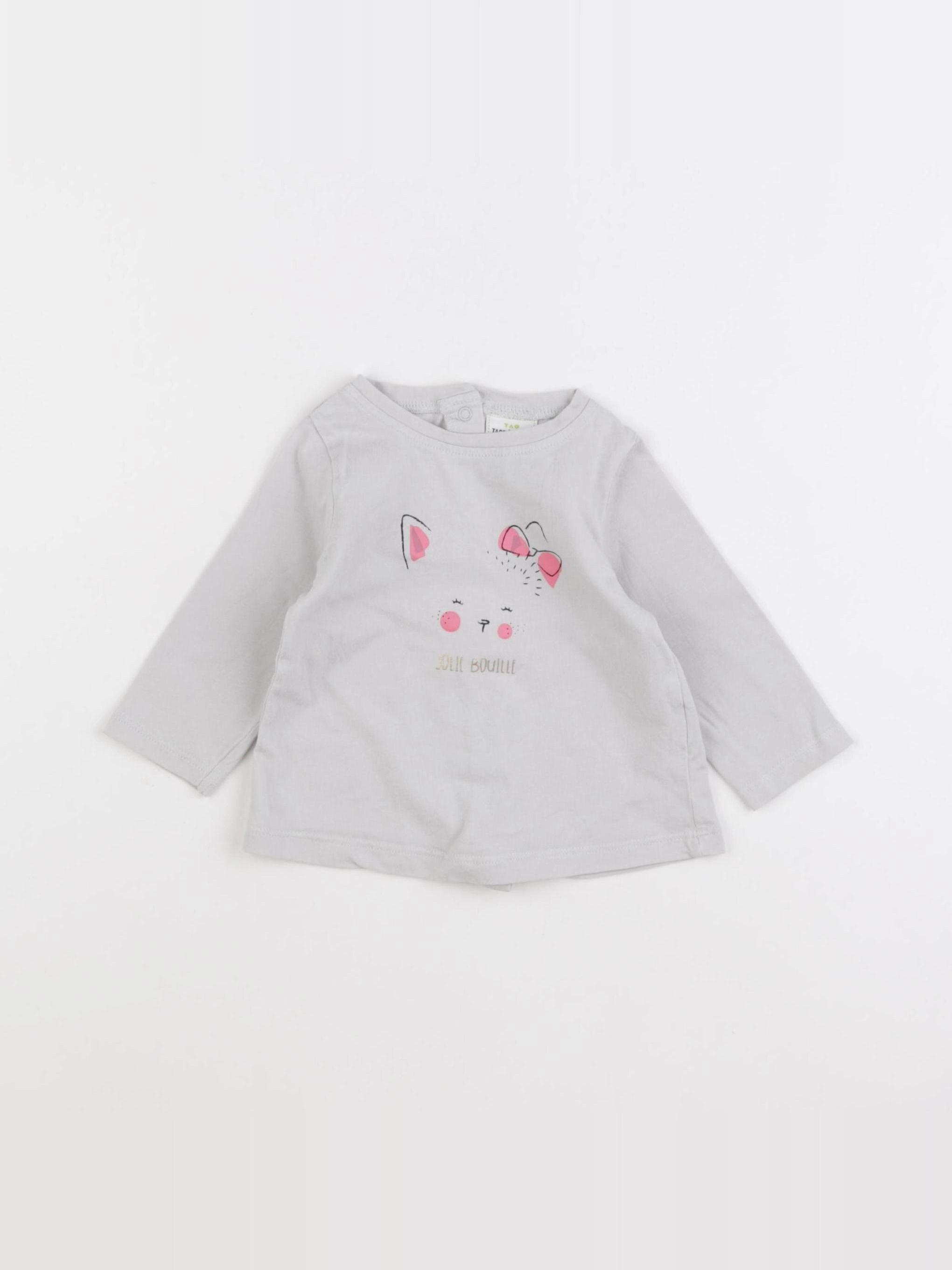 Tape à l'oeil - tee-shirt gris - 6 mois