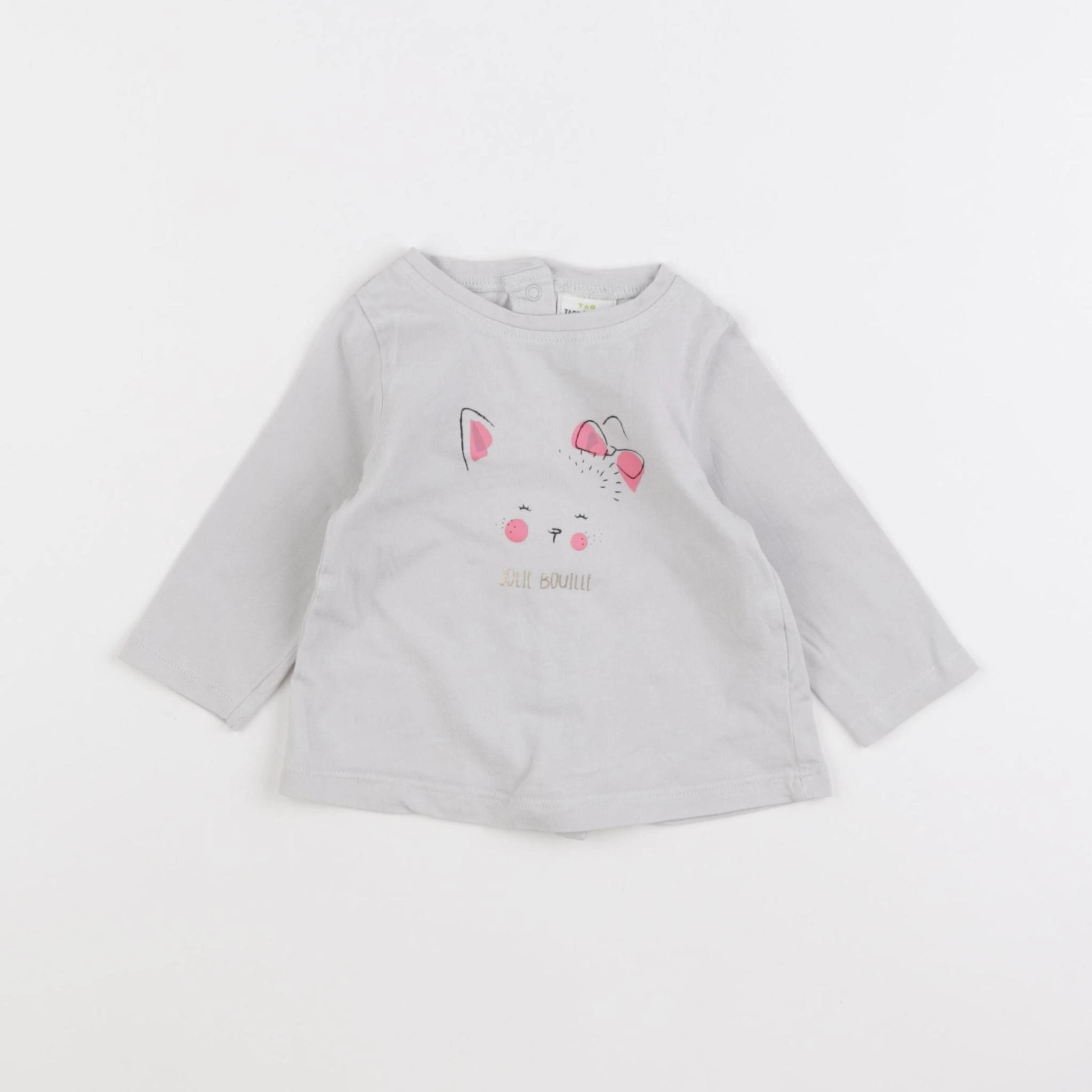 Tape à l'oeil - tee-shirt gris - 6 mois