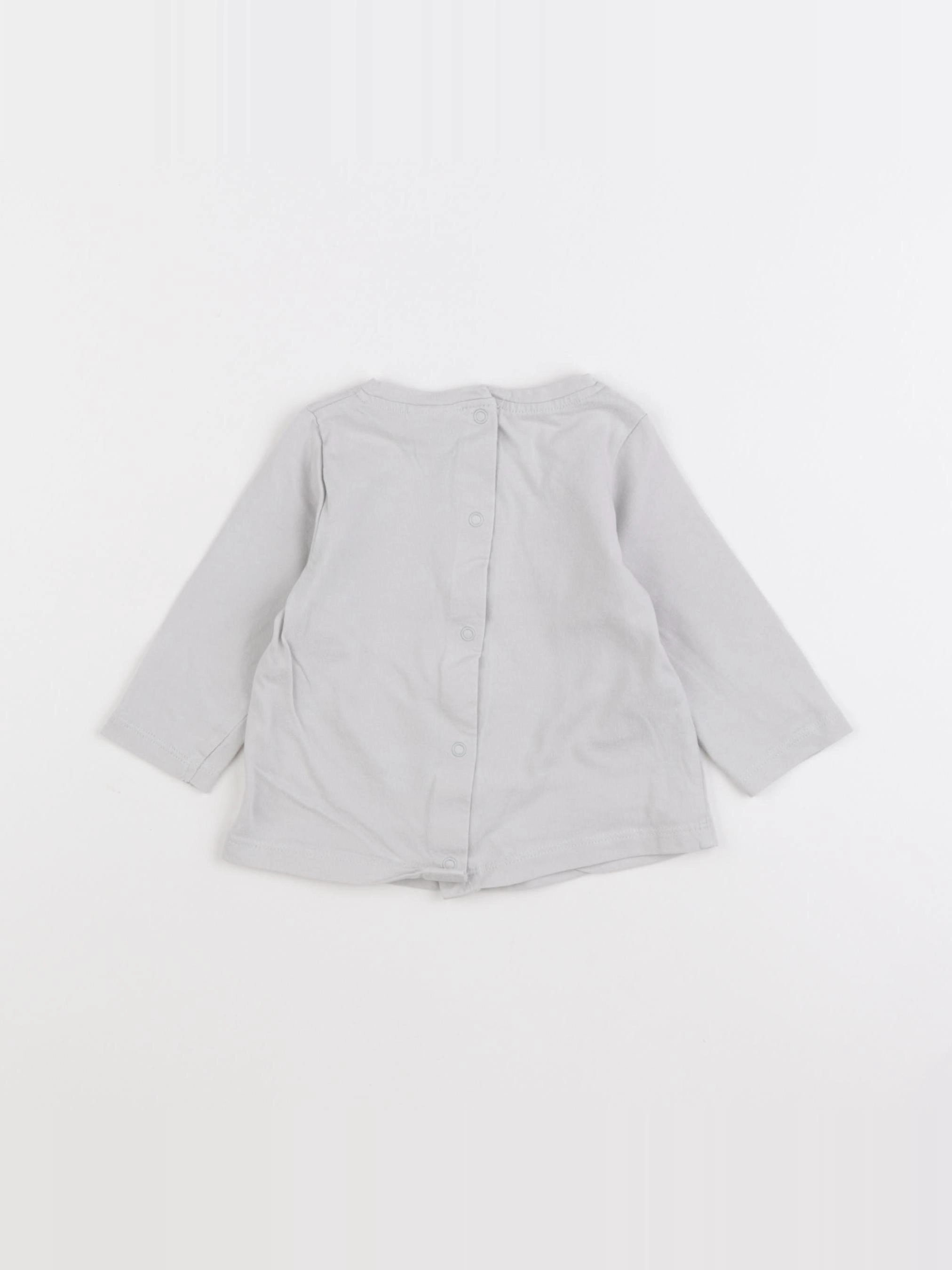 Tape à l'oeil - tee-shirt gris - 6 mois