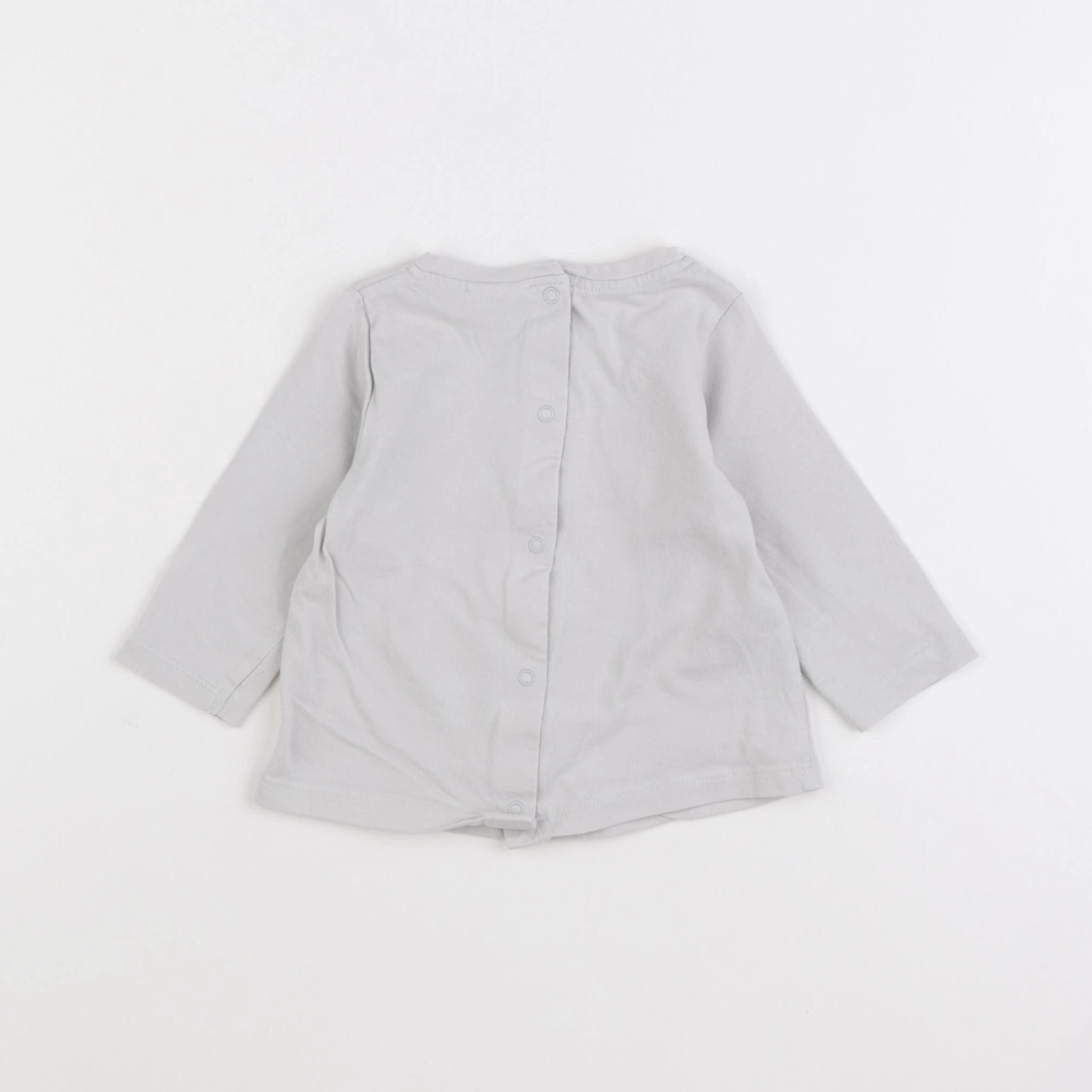 Tape à l'oeil - tee-shirt gris - 6 mois