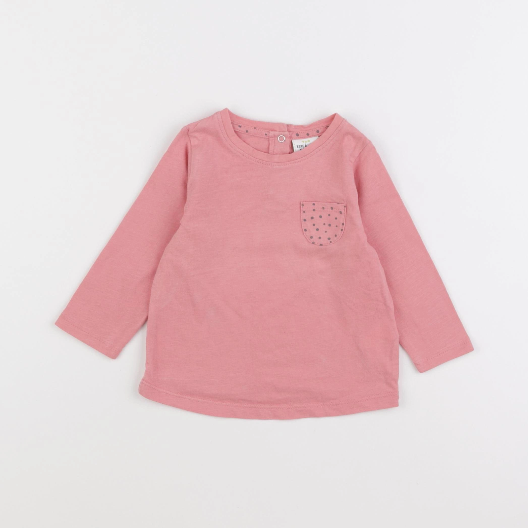 Tape à l'oeil - tee-shirt rose - 12 mois