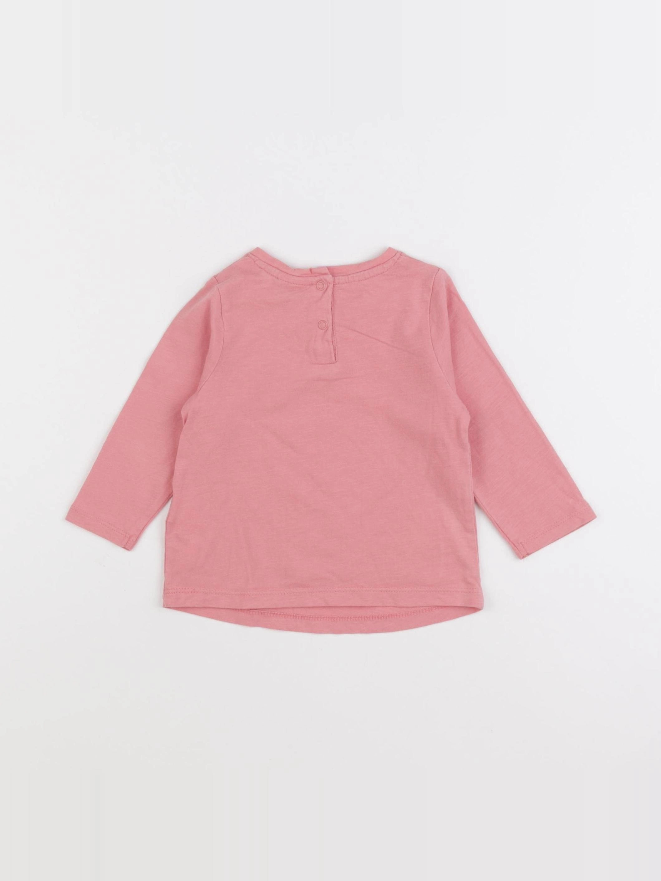 Tape à l'oeil - tee-shirt rose - 12 mois