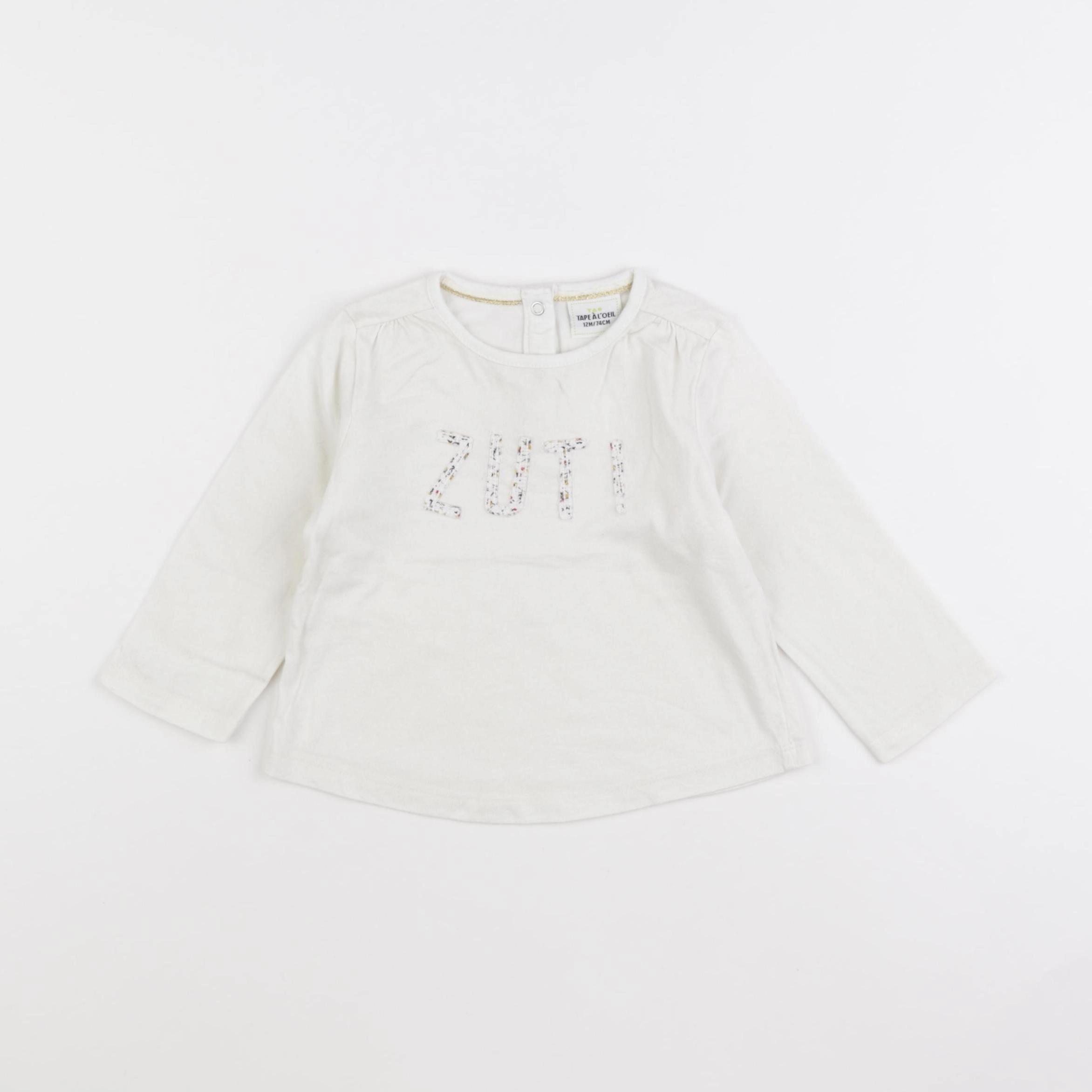 Tape à l'oeil - tee-shirt beige - 12 mois