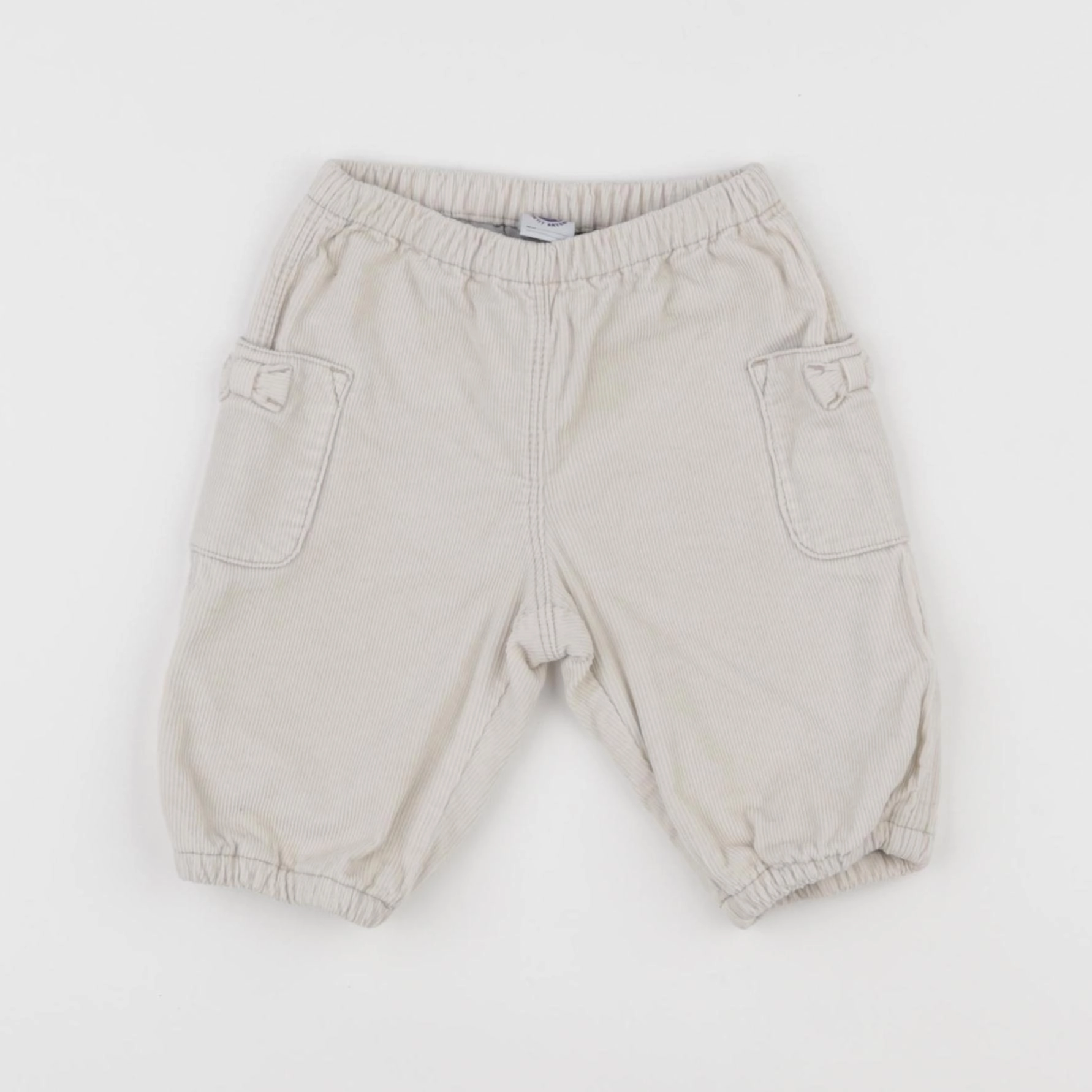 Petit Bateau - pantalon doublé beige - 3 mois