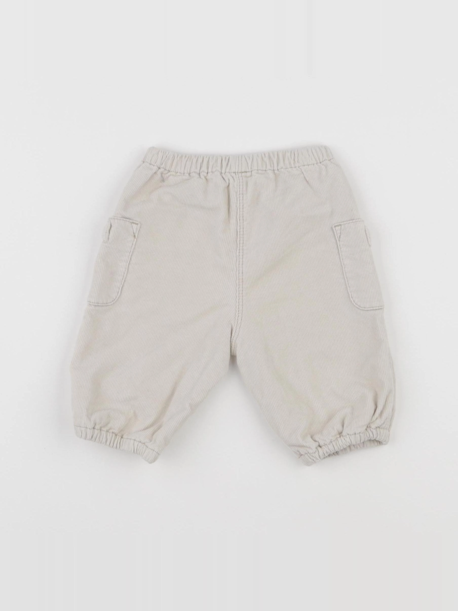 Petit Bateau - pantalon doublé beige - 3 mois