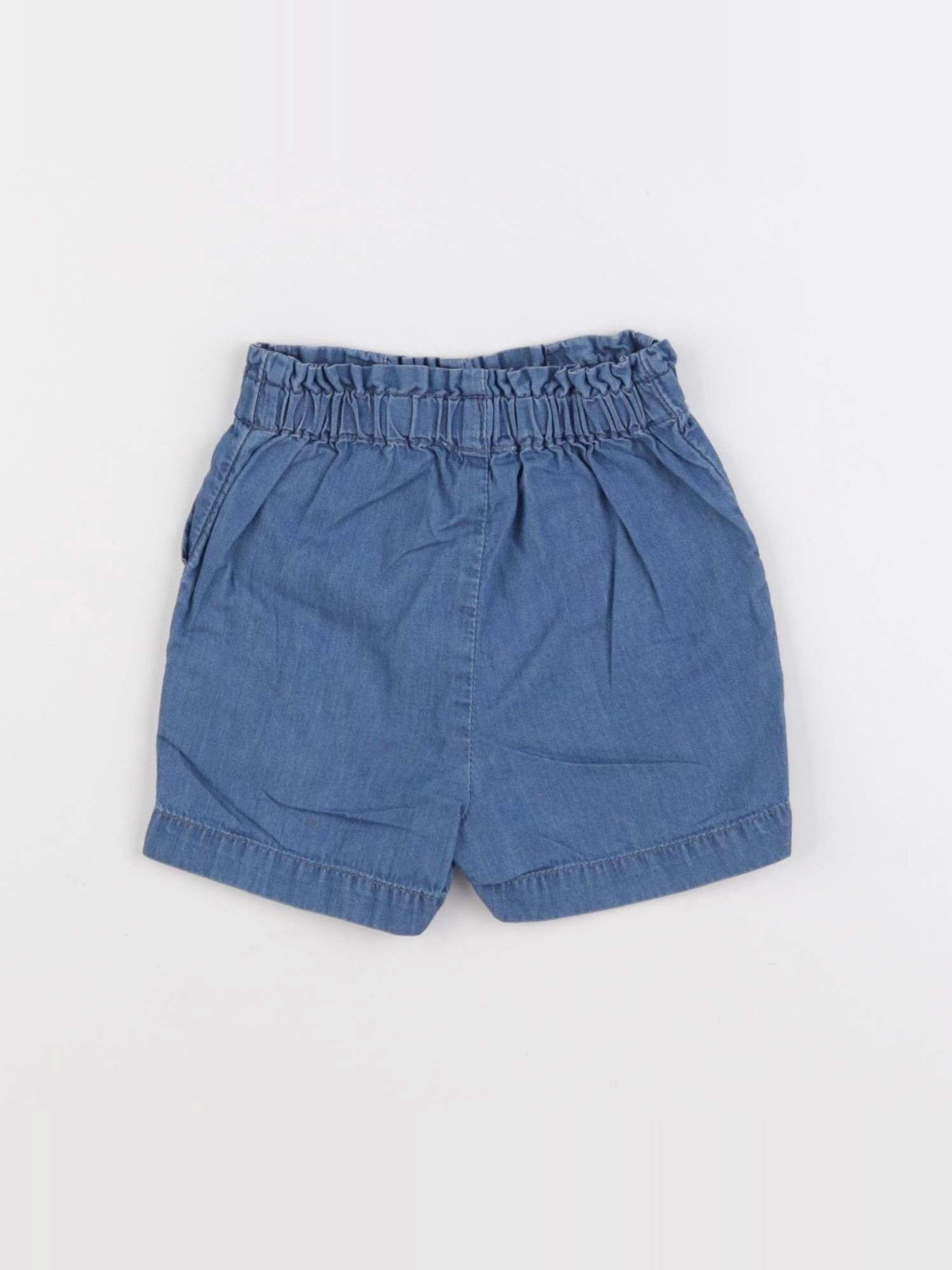 Little Cigogne - short bleu - 12 mois