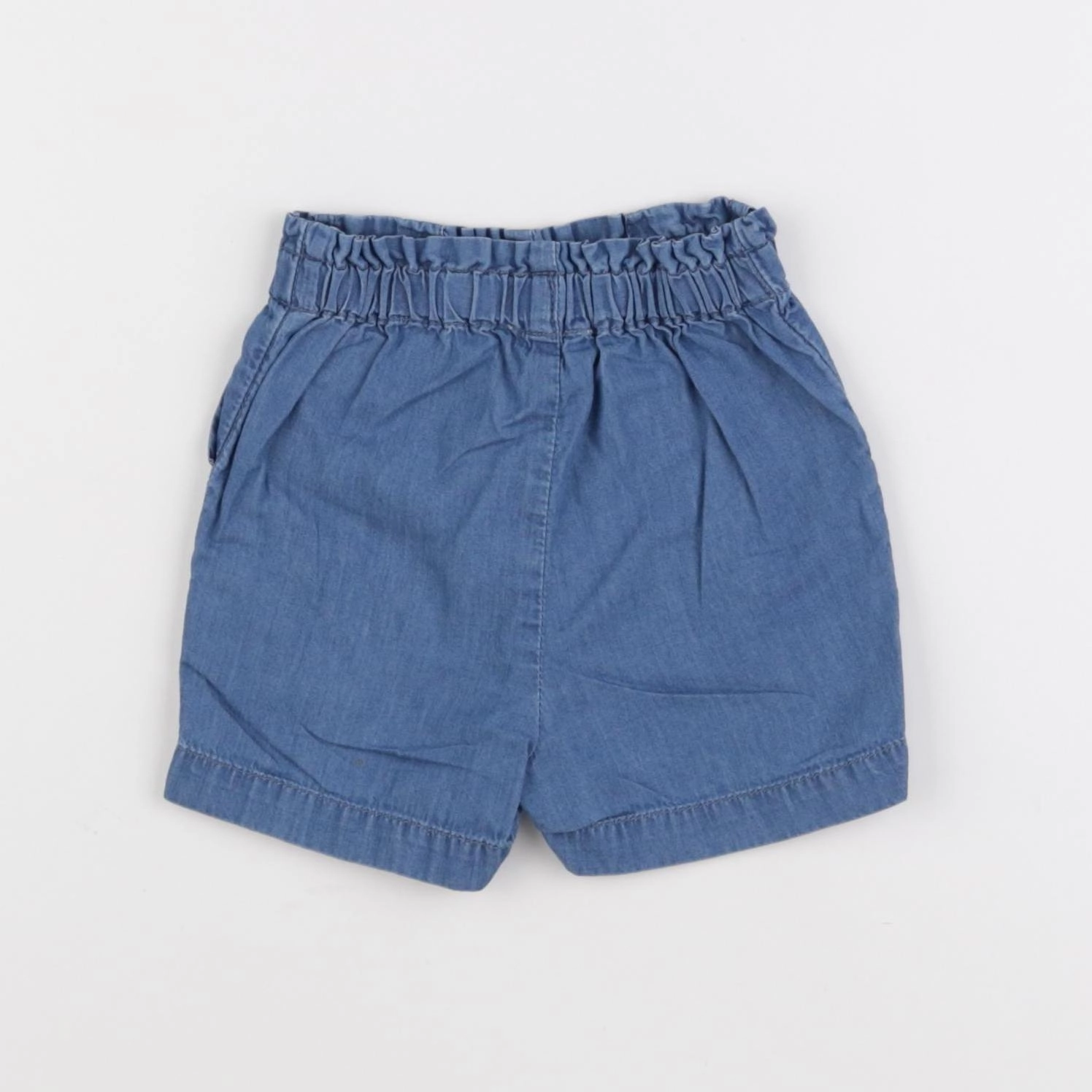 Little Cigogne - short bleu - 12 mois