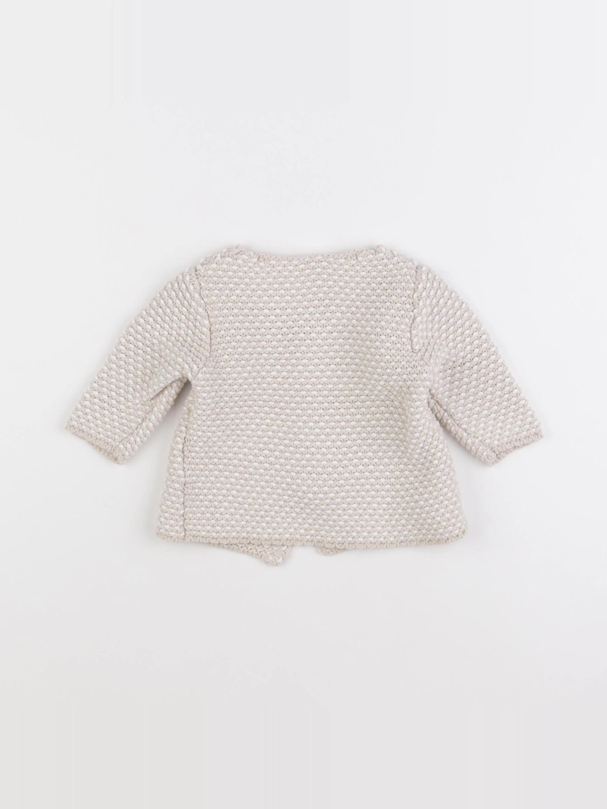 Tape à l'oeil - gilet beige - 9 mois