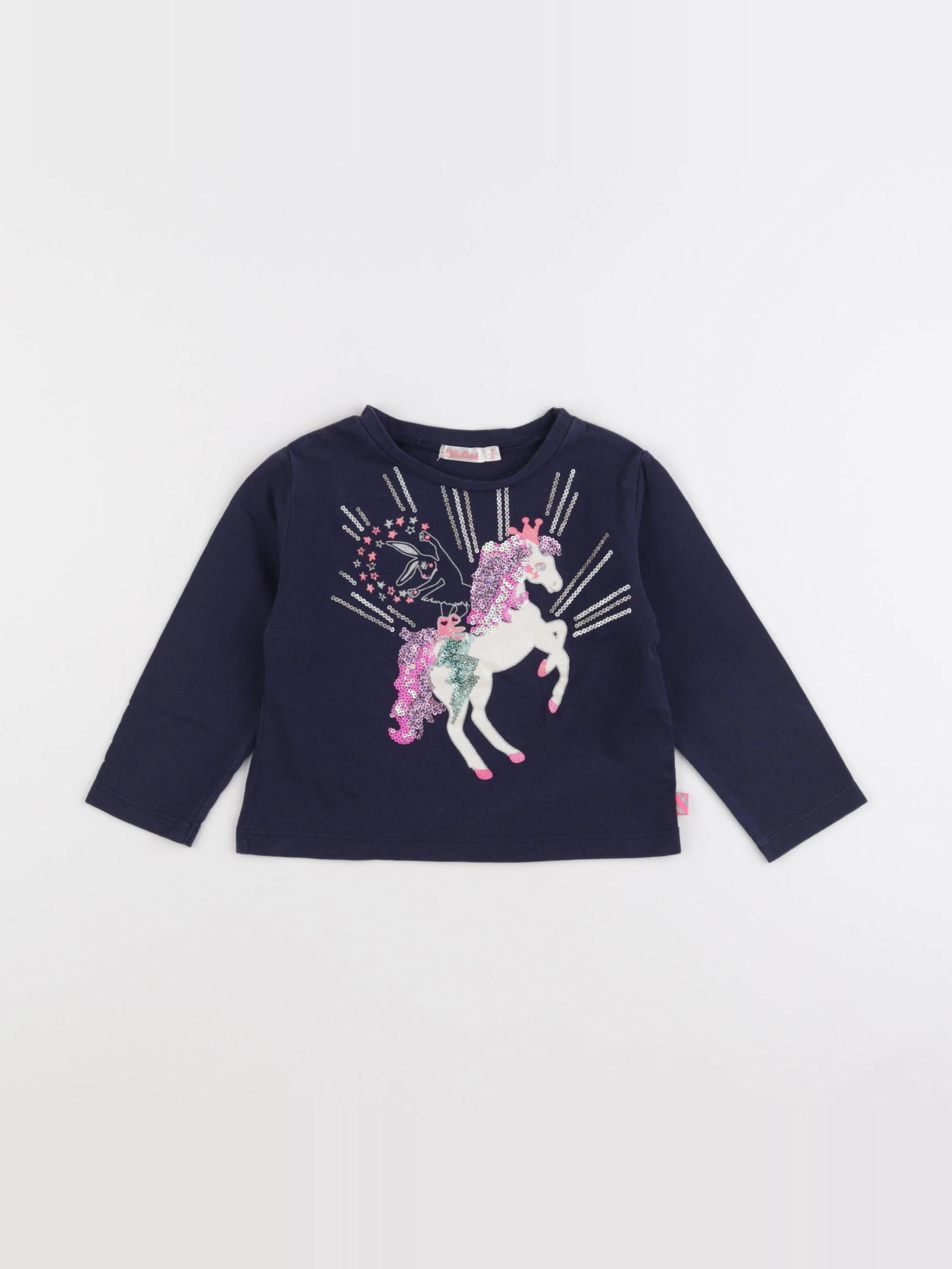 Billie Blush - tee-shirt bleu - 2 ans