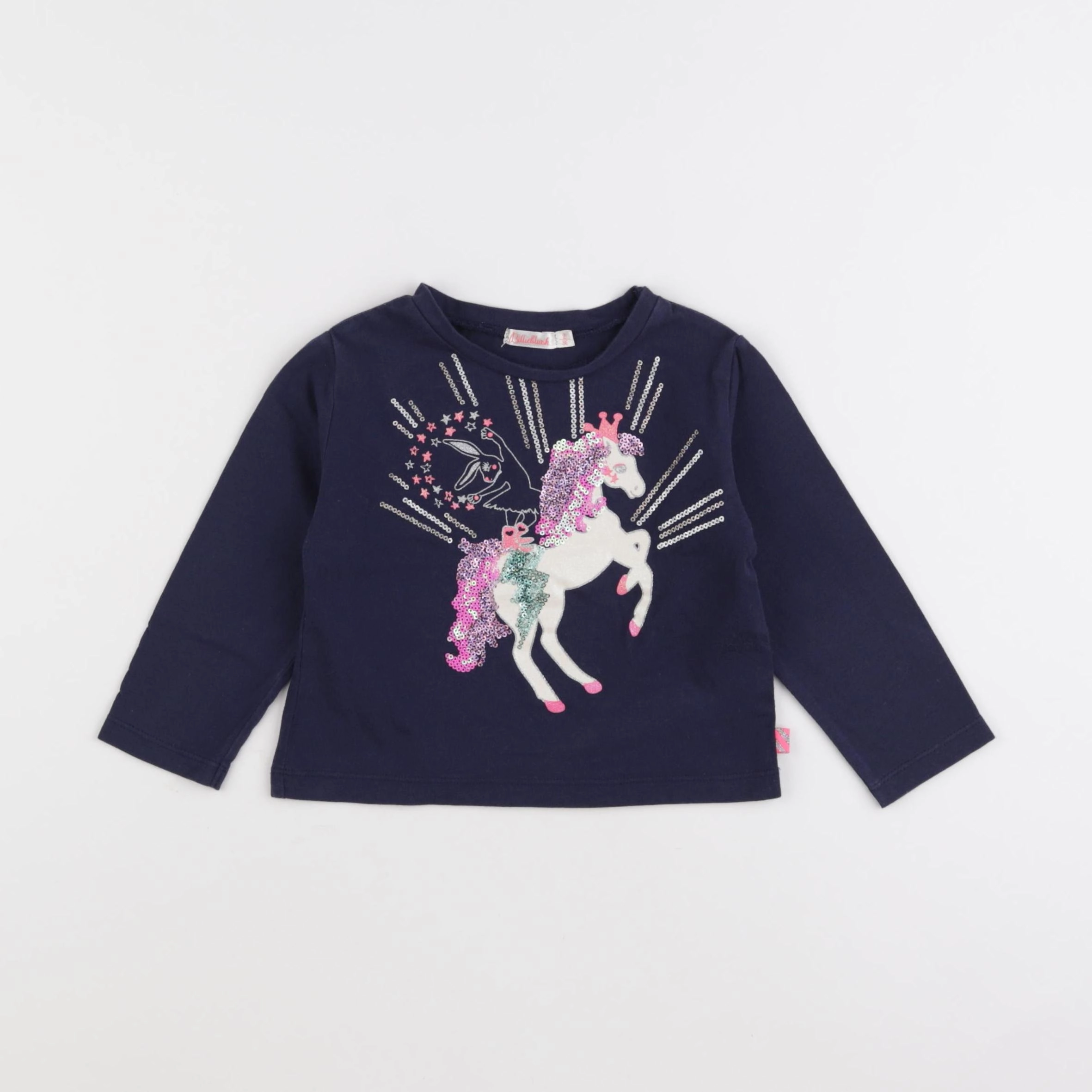 Billie Blush - tee-shirt bleu - 2 ans