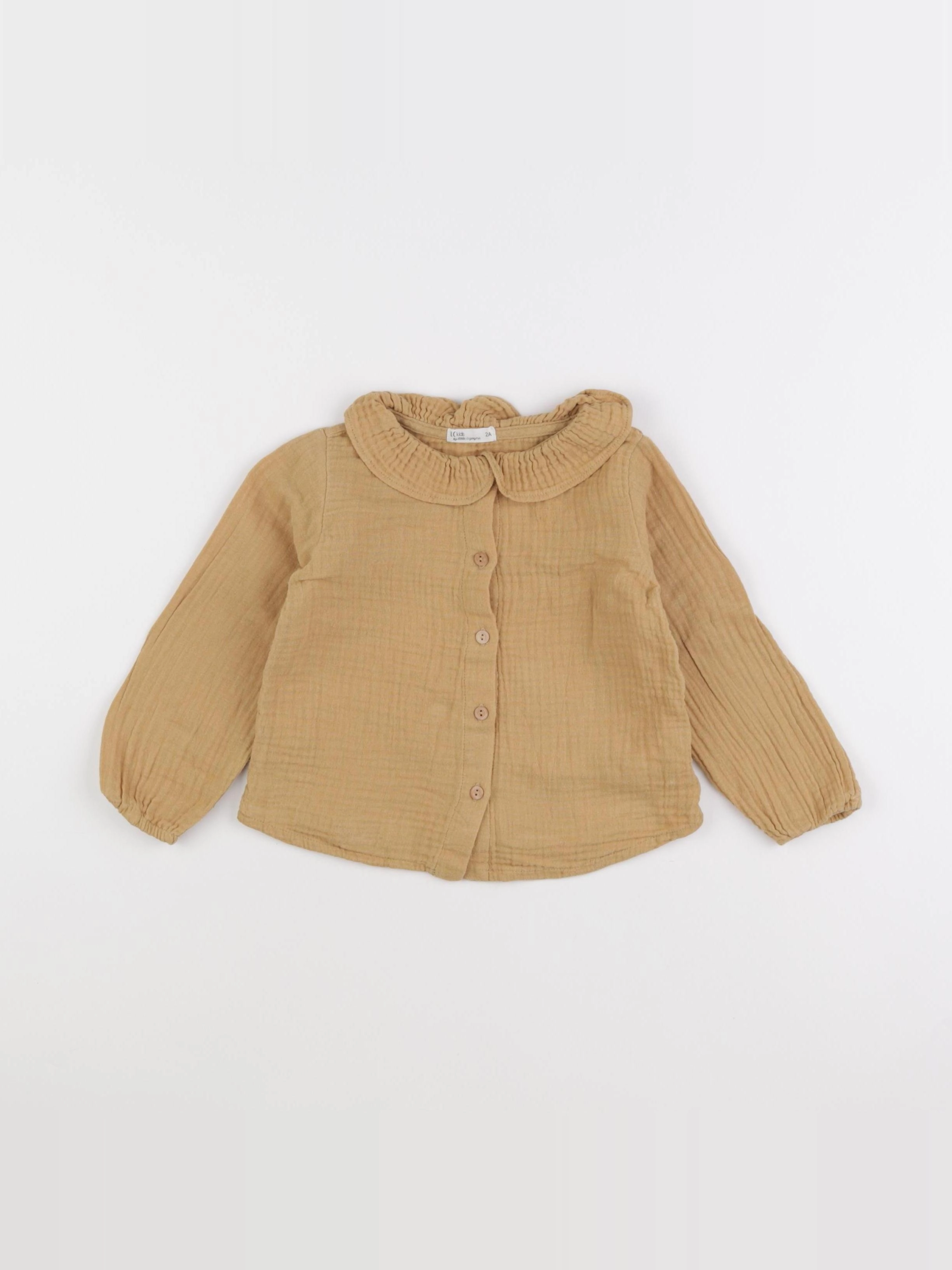 Little Cigogne - blouse jaune - 2 ans