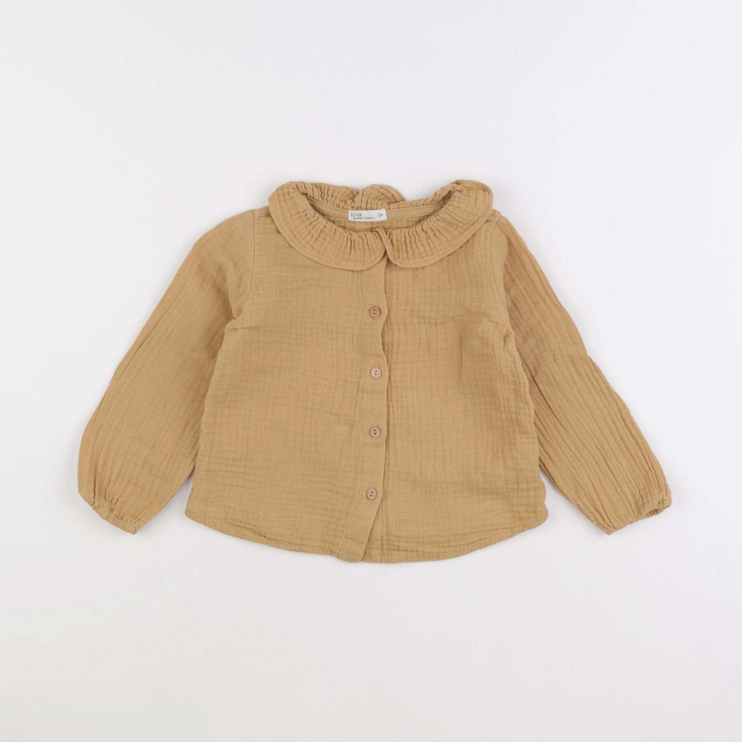 Little Cigogne - blouse jaune - 2 ans