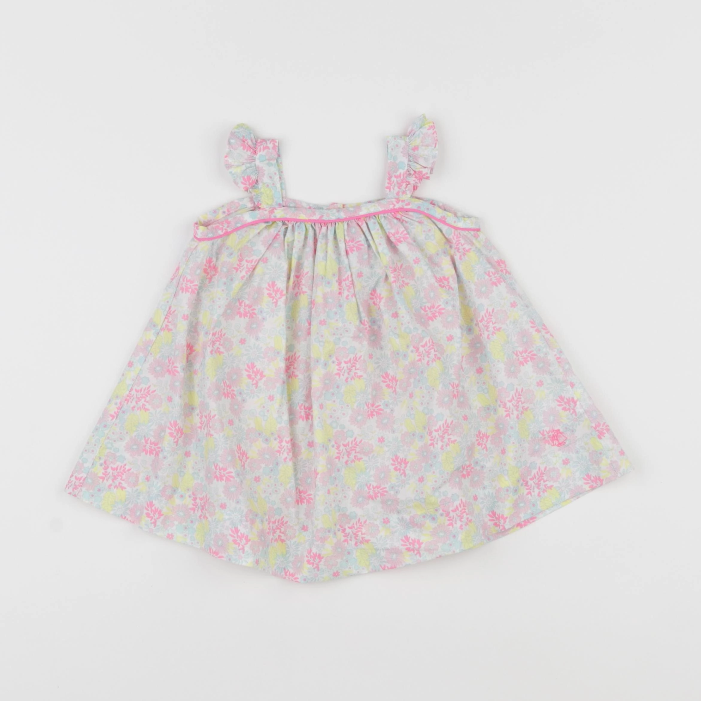 Petit Bateau - robe multicolore - 3 mois