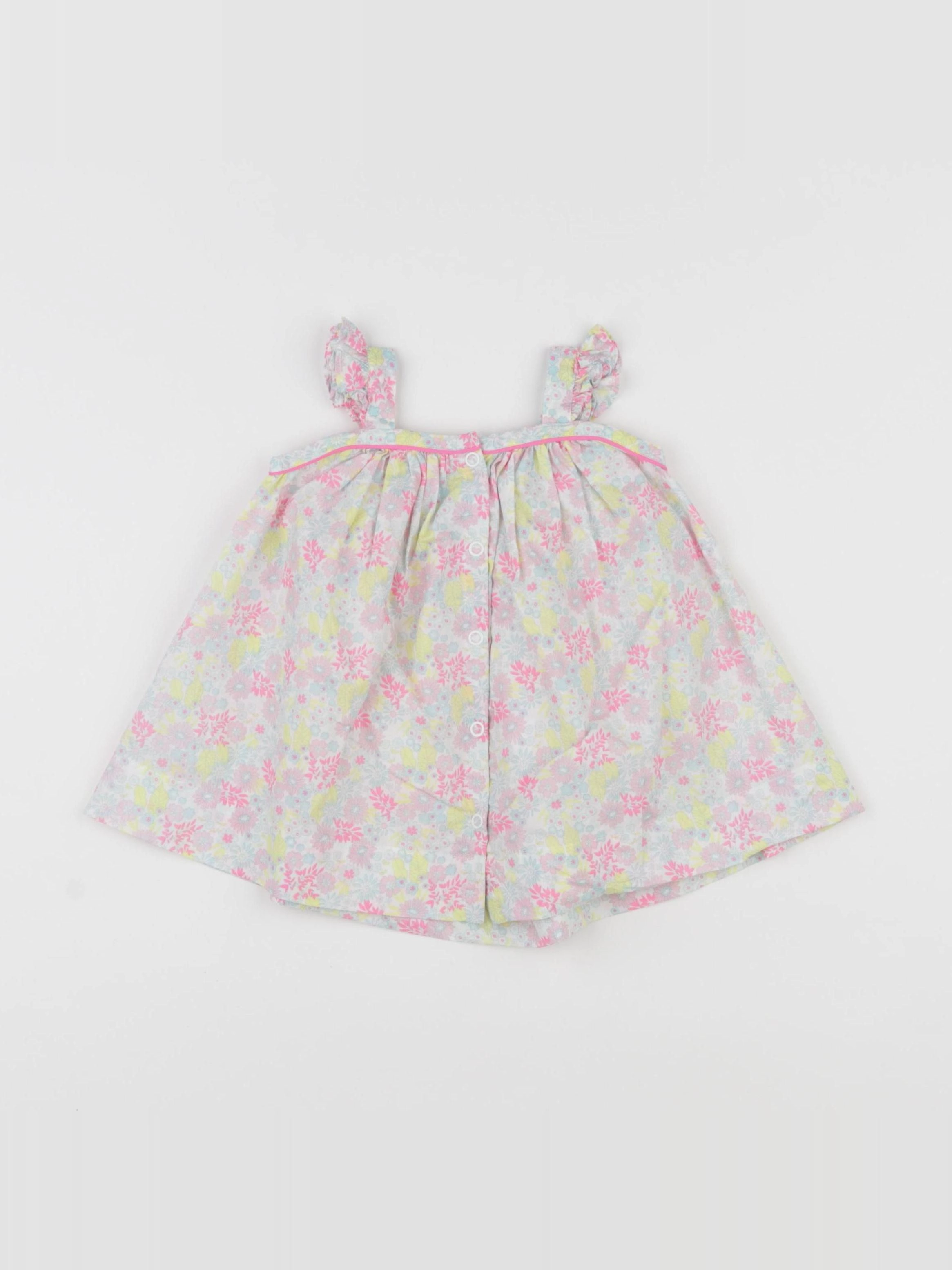 Petit Bateau - robe multicolore - 3 mois