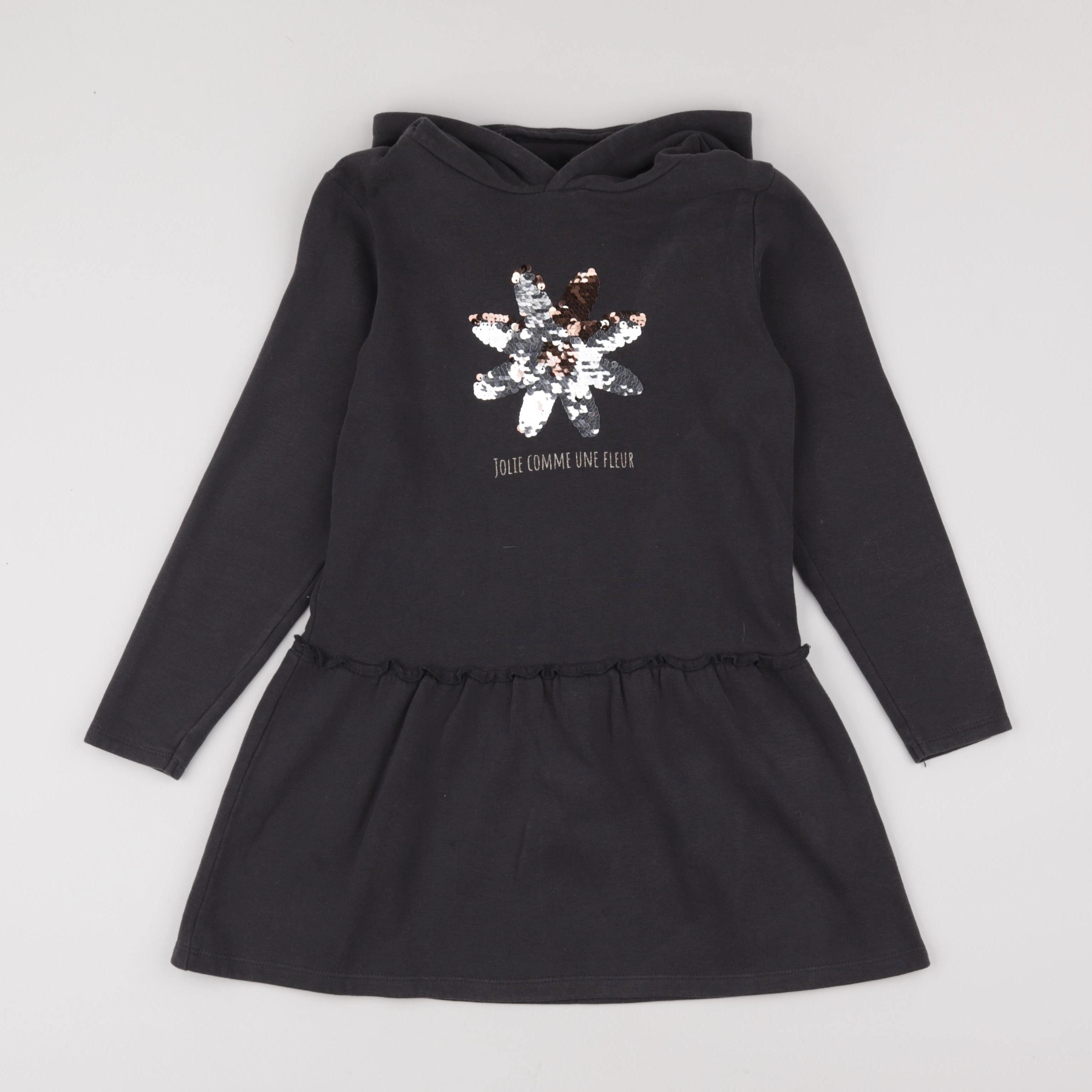 Vertbaudet - robe gris - 8 ans