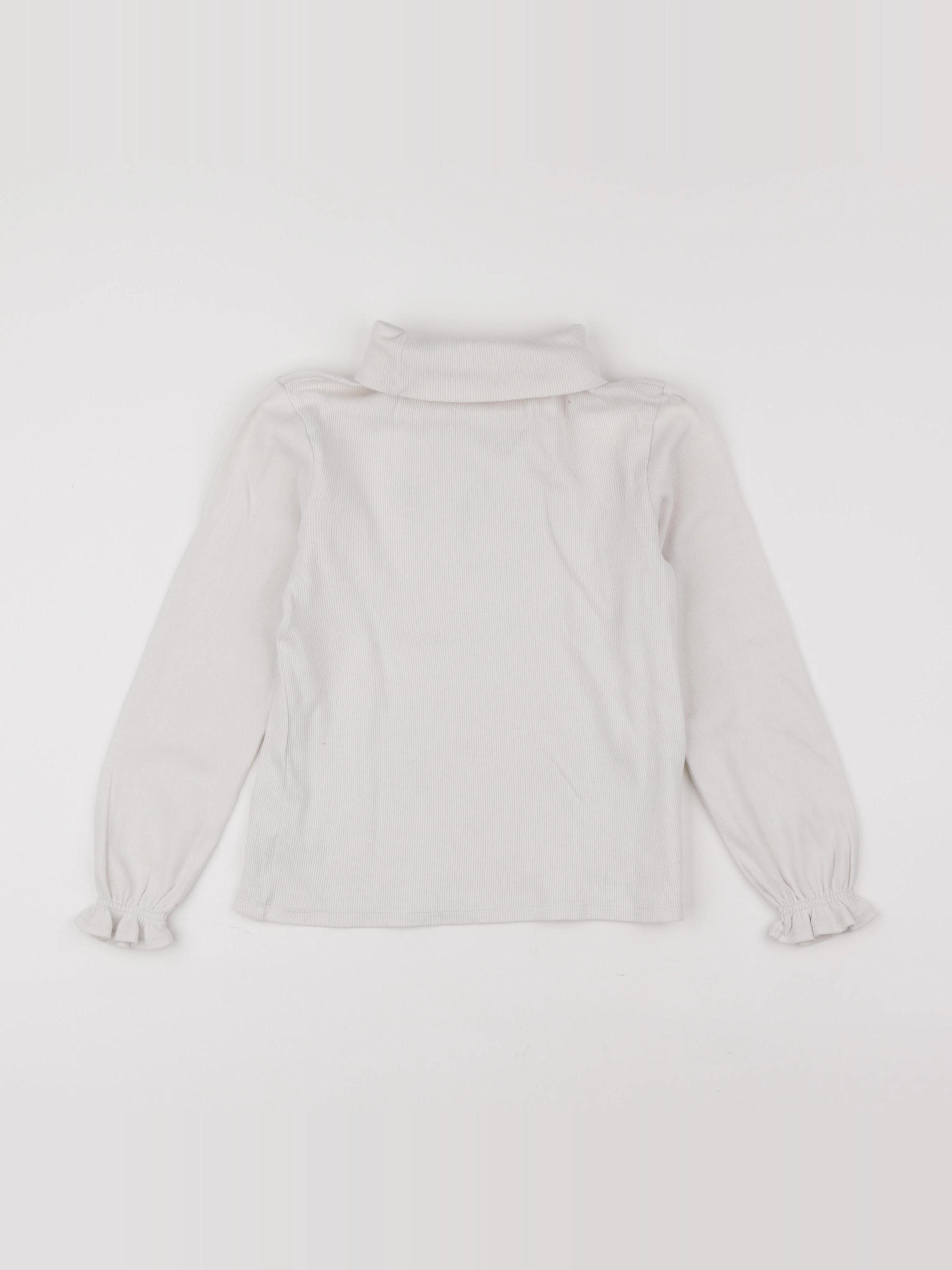 Vertbaudet - sous-pull beige - 8 ans