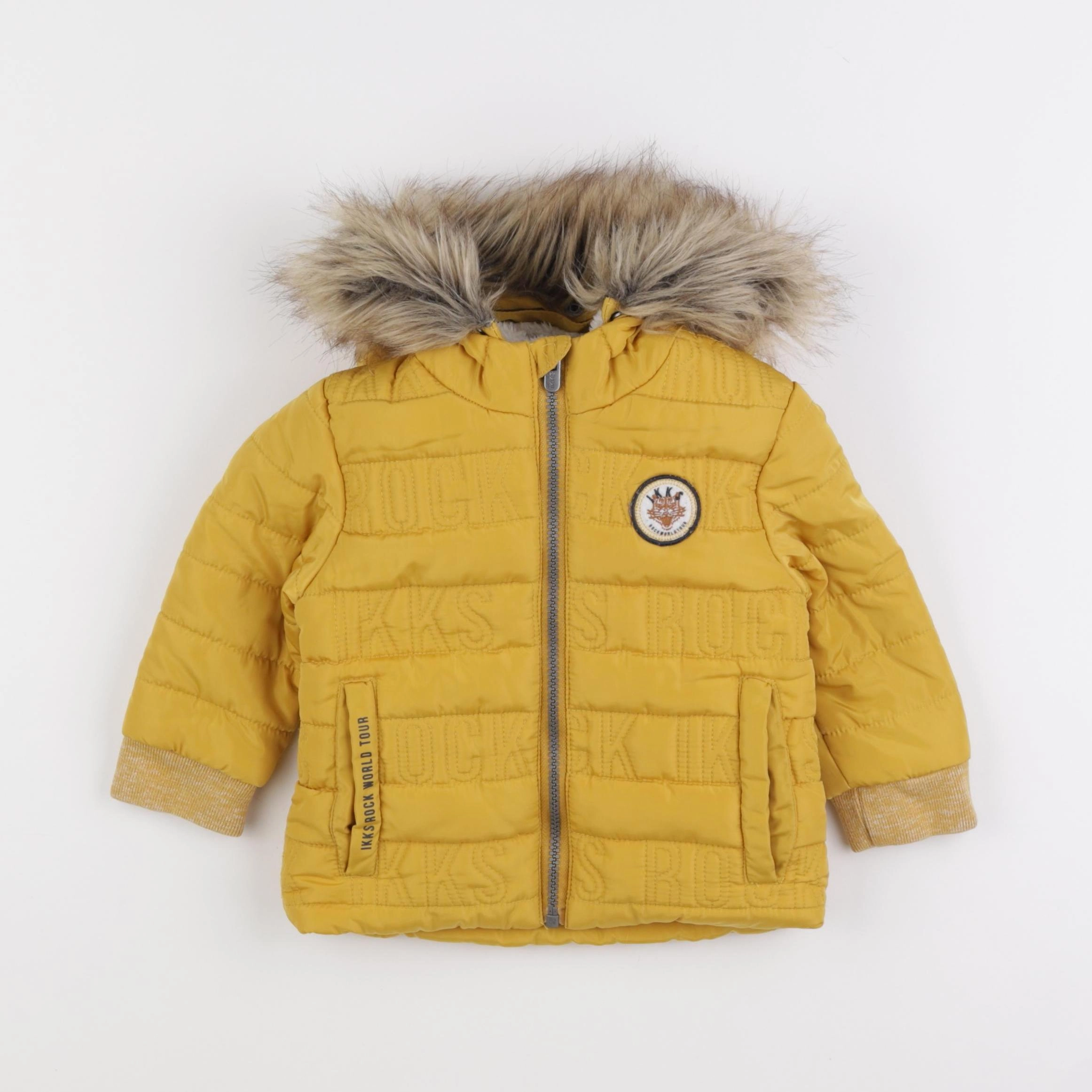 IKKS - doudoune jaune - 2 ans