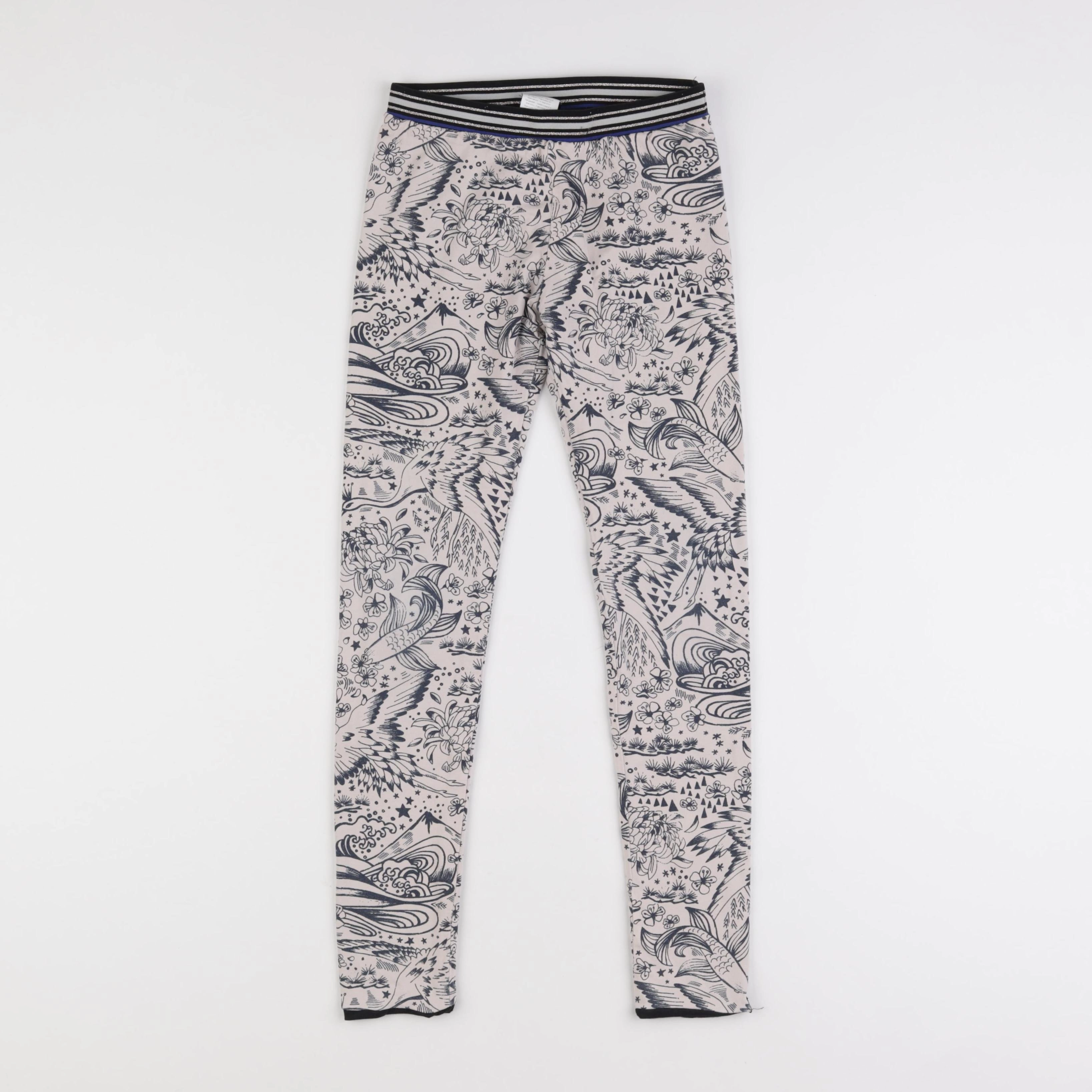 IKKS - legging réversible beige - 10 ans