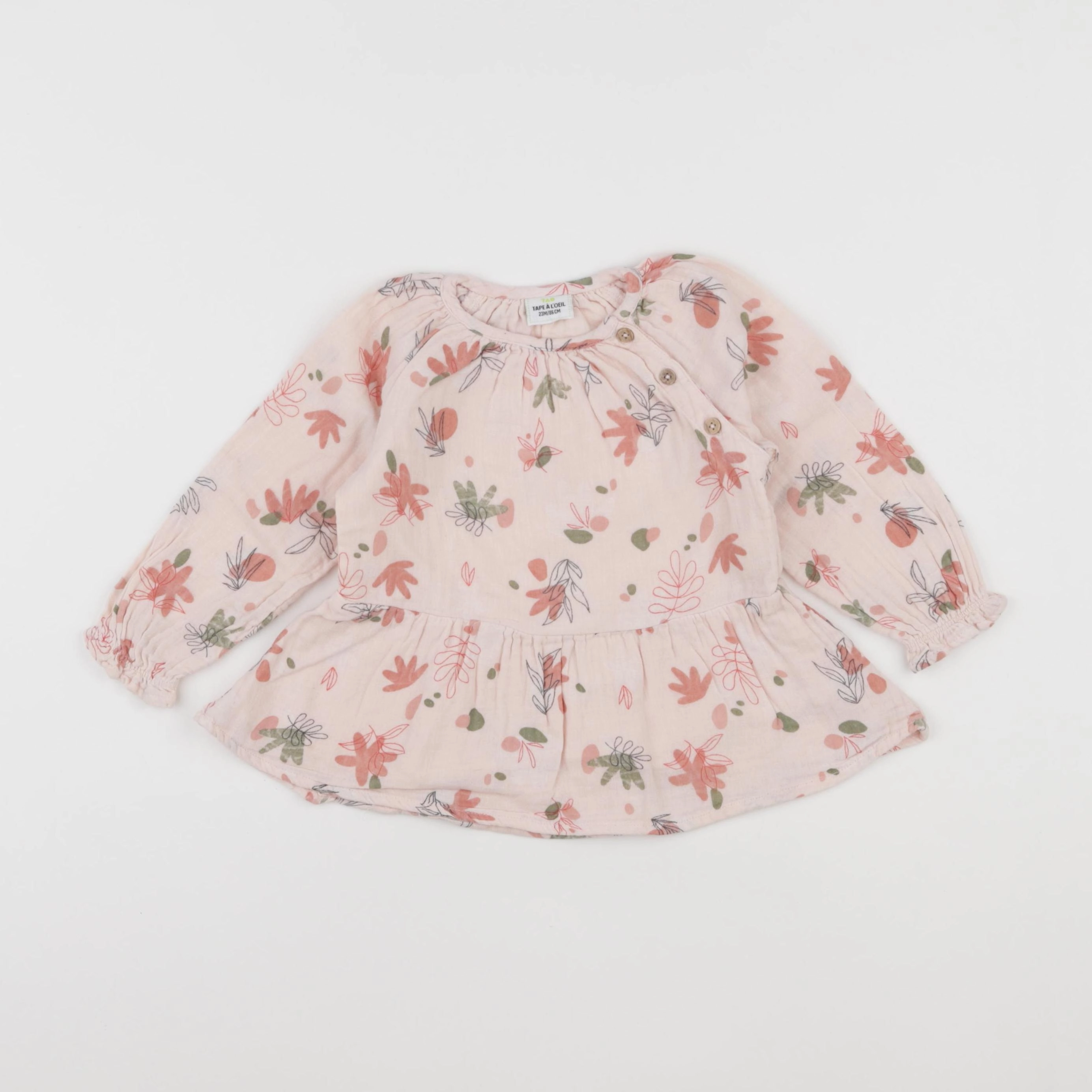 Tape à l'oeil - blouse rose - 2 ans