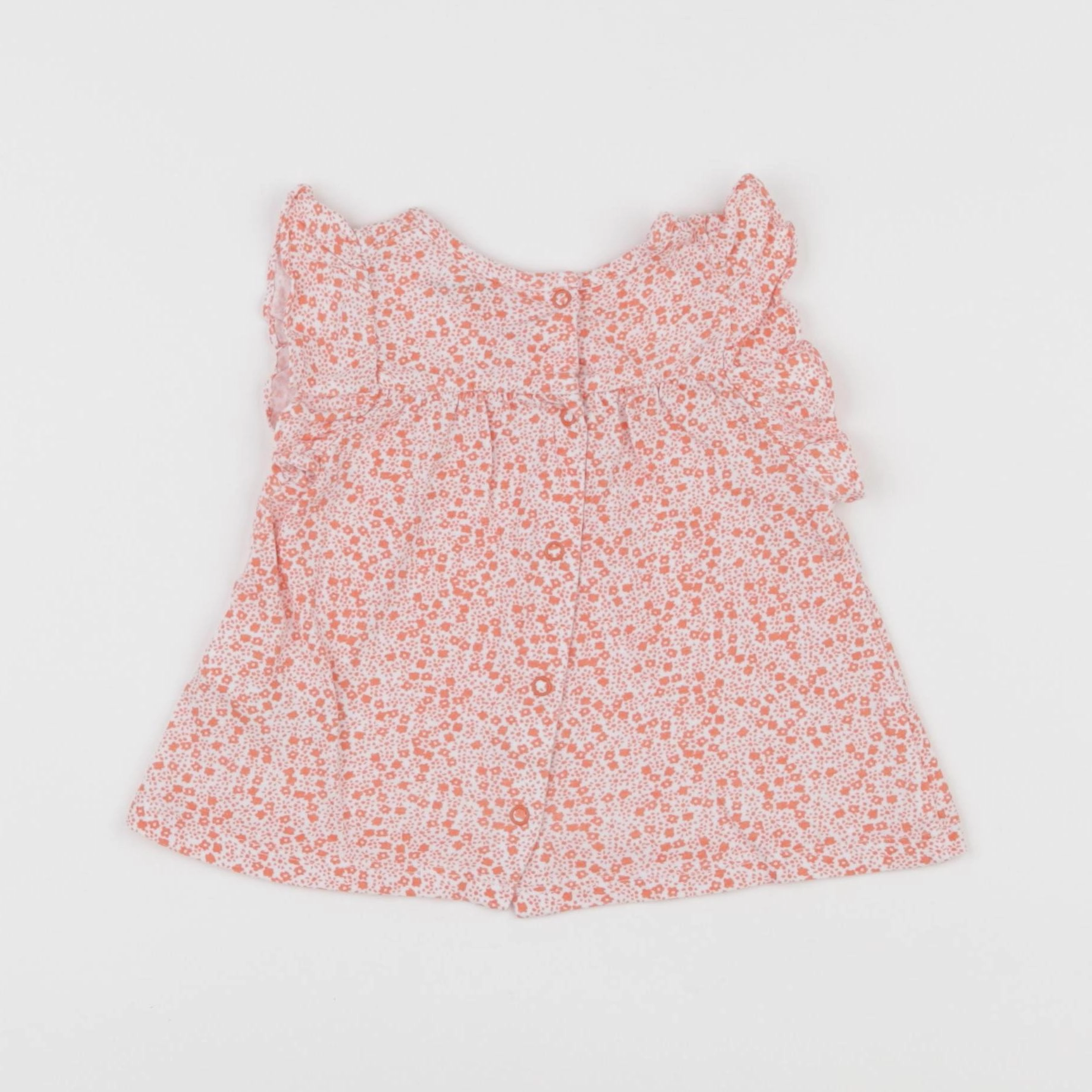 Vertbaudet - robe blanc, rouge - 9 mois