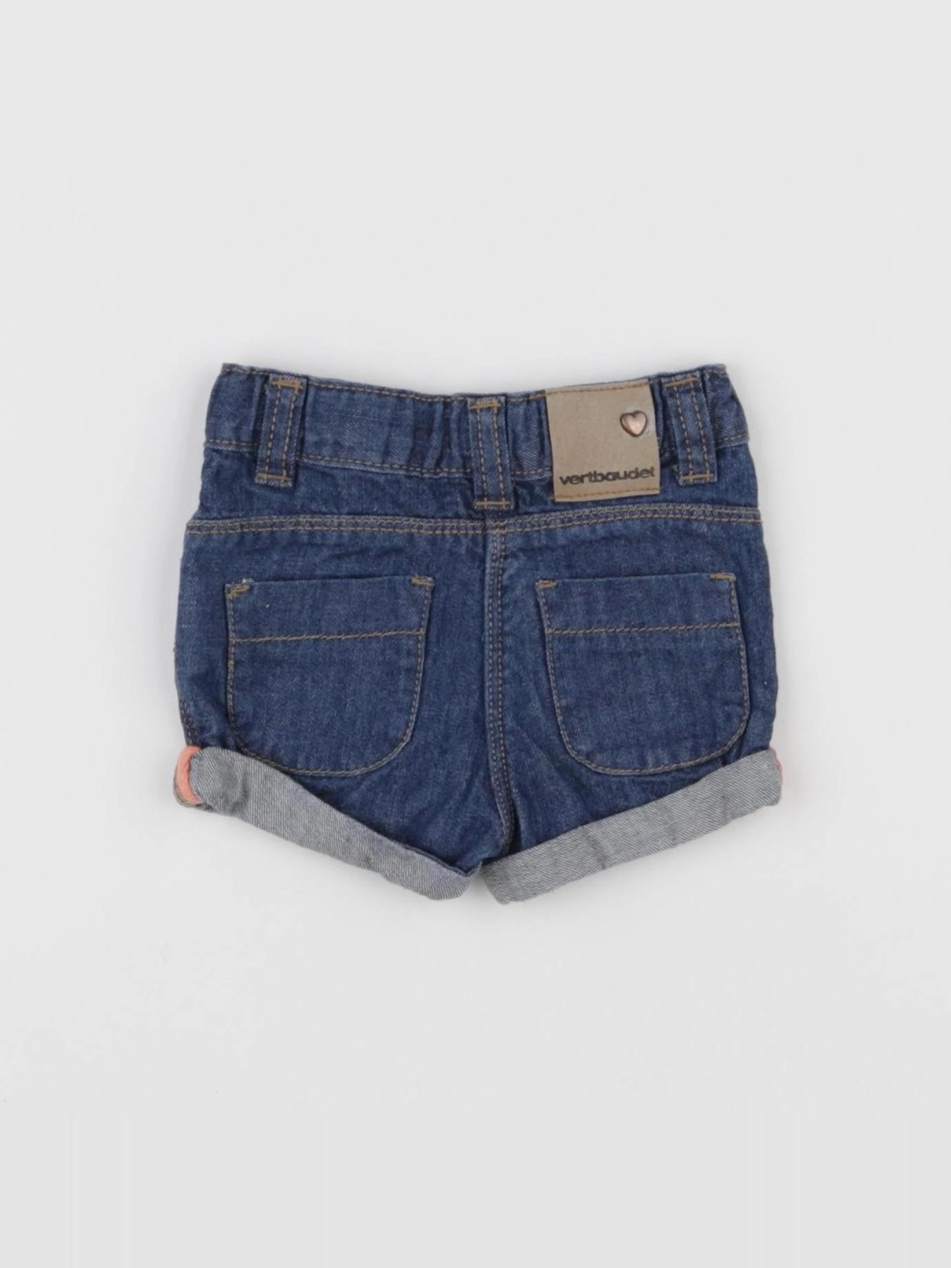 Vertbaudet - short bleu - 3 mois