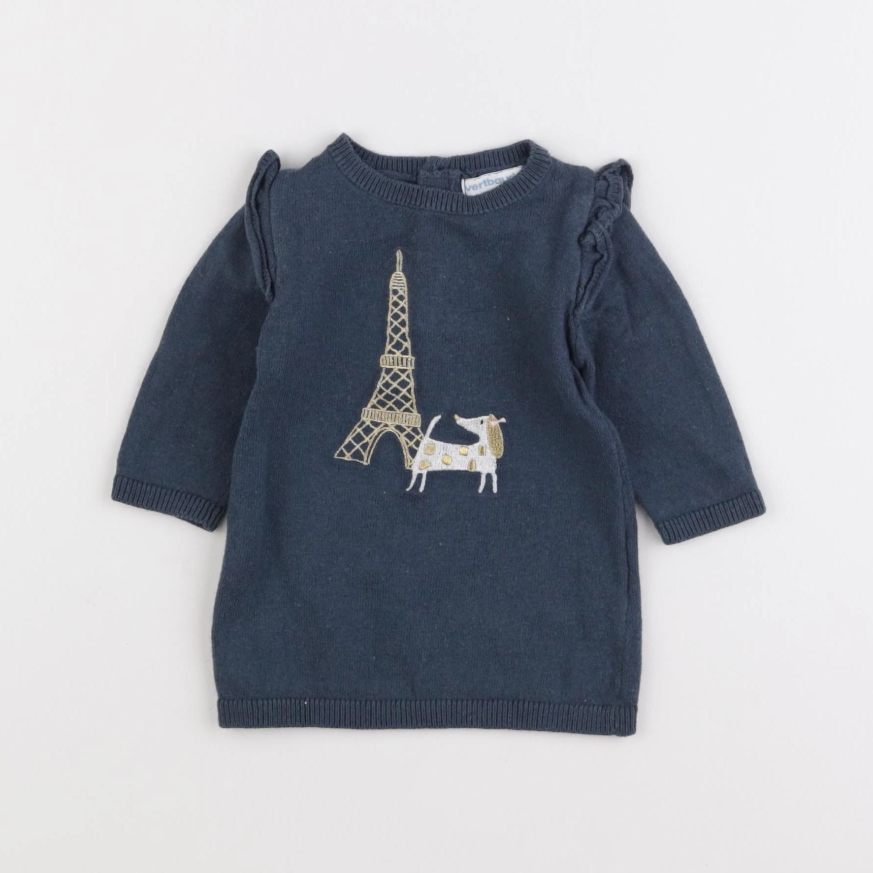 Vertbaudet - robe bleu - 3 mois