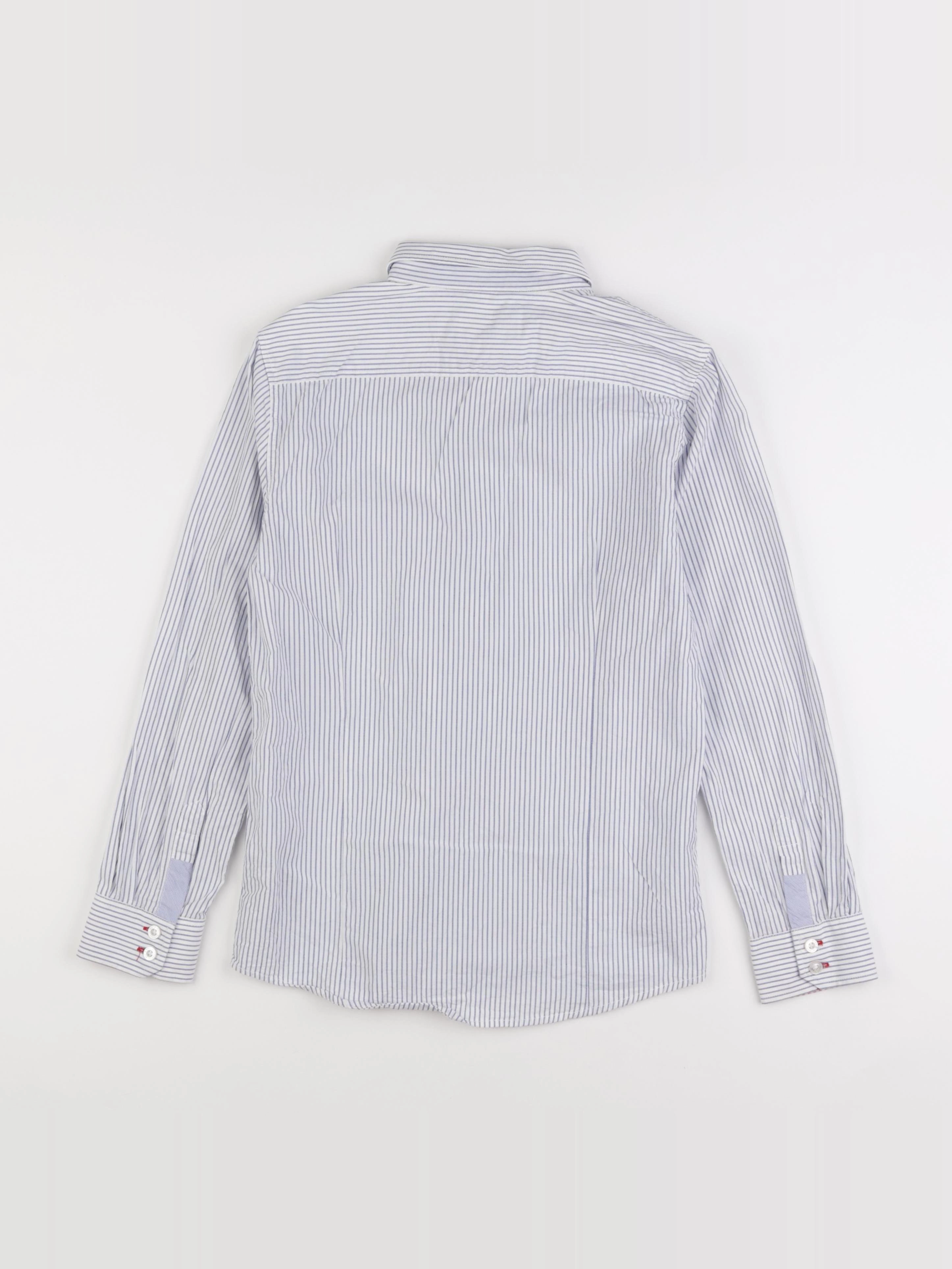 Zara - chemise blanc, bleu - 9/10 ans