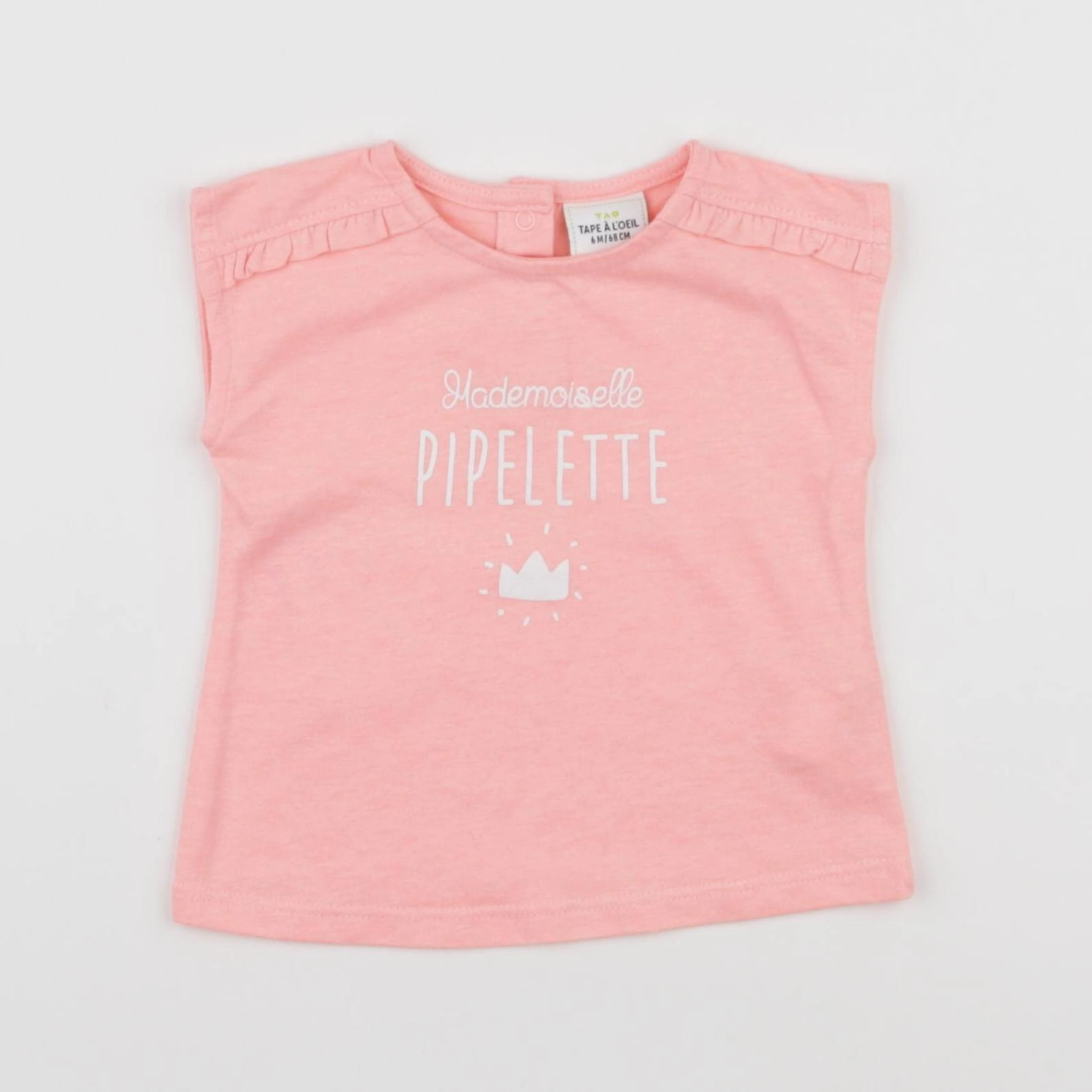 Tape à l'oeil - tee-shirt rose - 6 mois