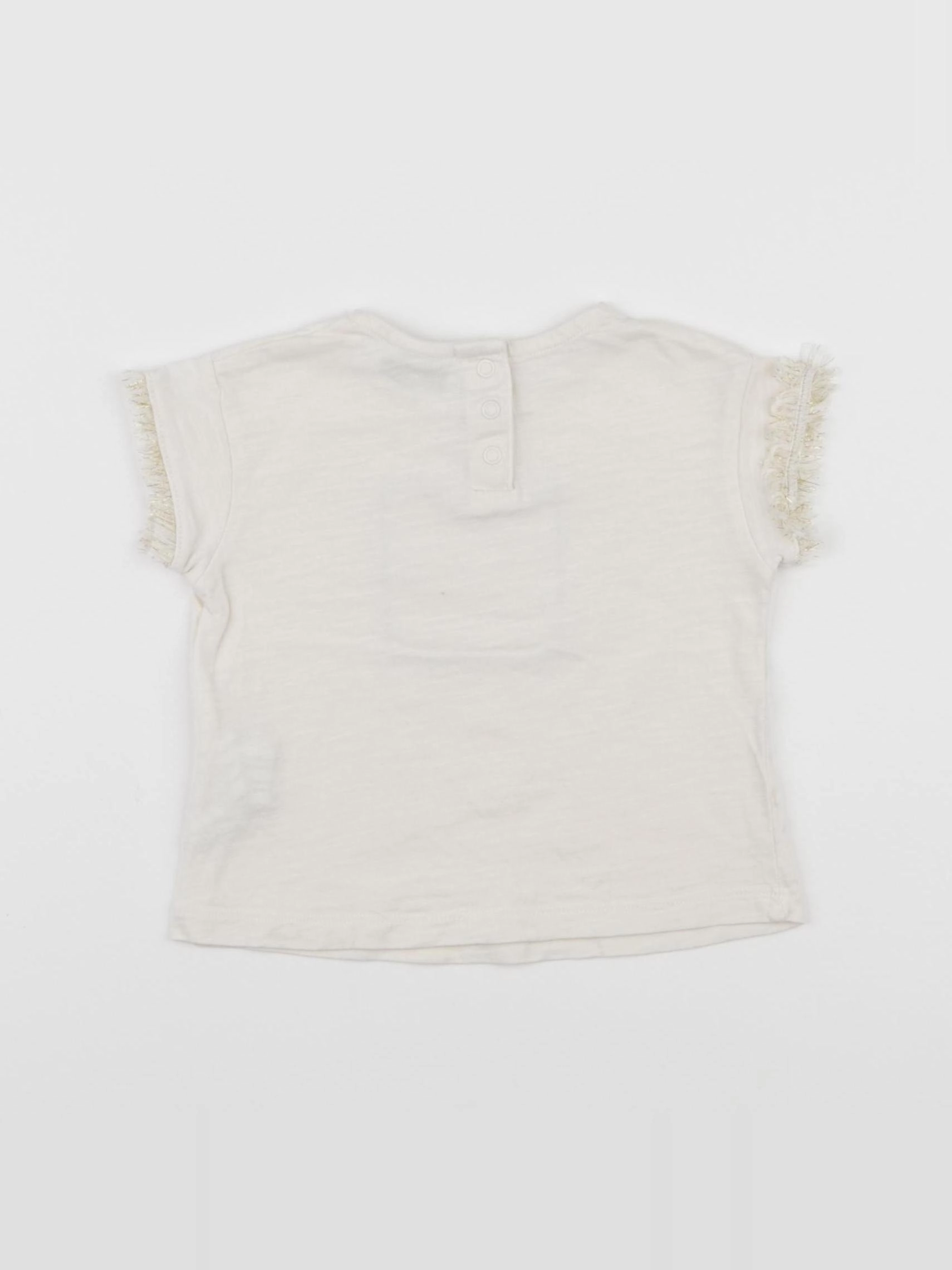 Tape à l'oeil - tee-shirt beige, or - 6 mois