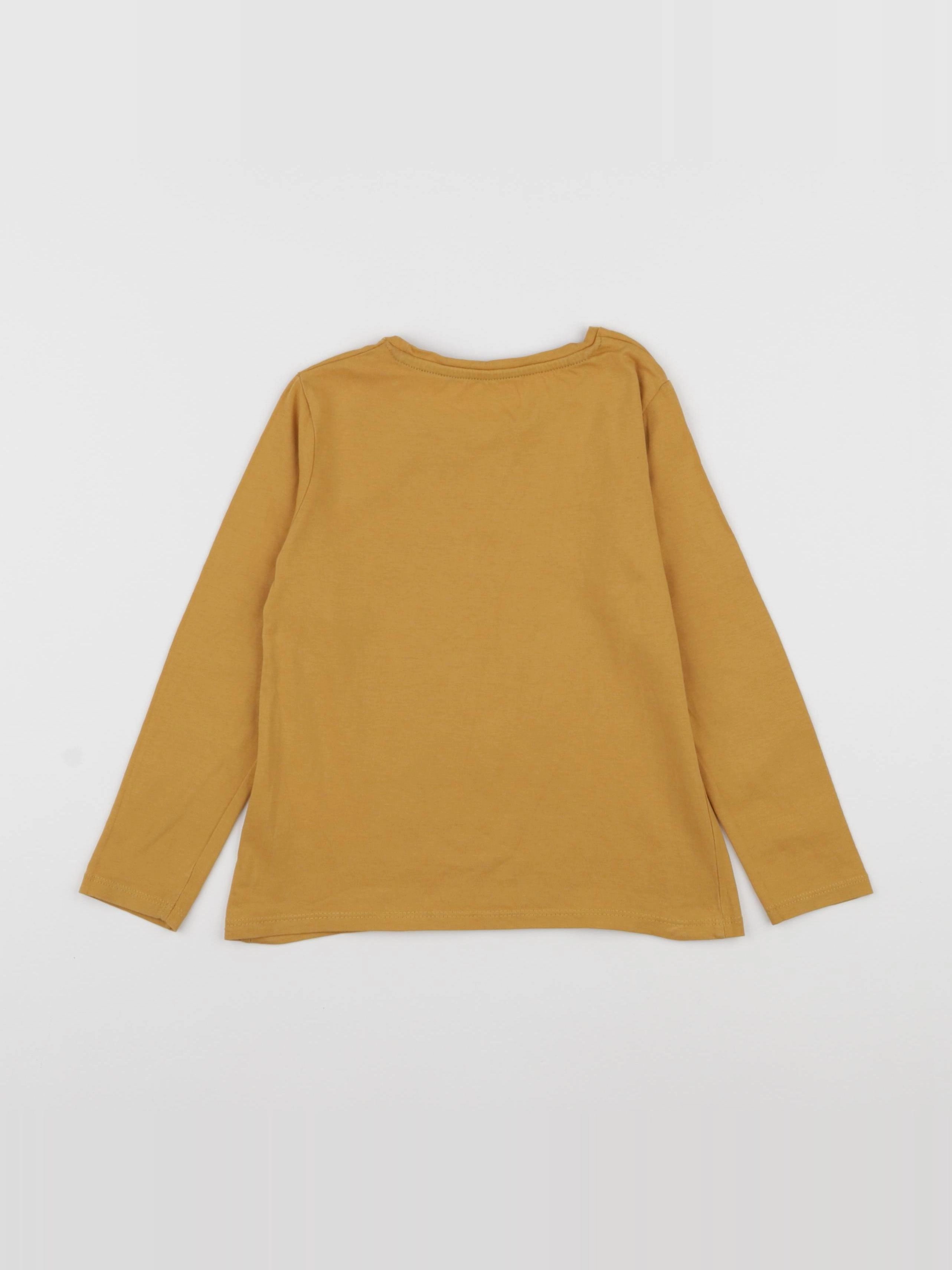 Vertbaudet - tee-shirt jaune - 5 ans