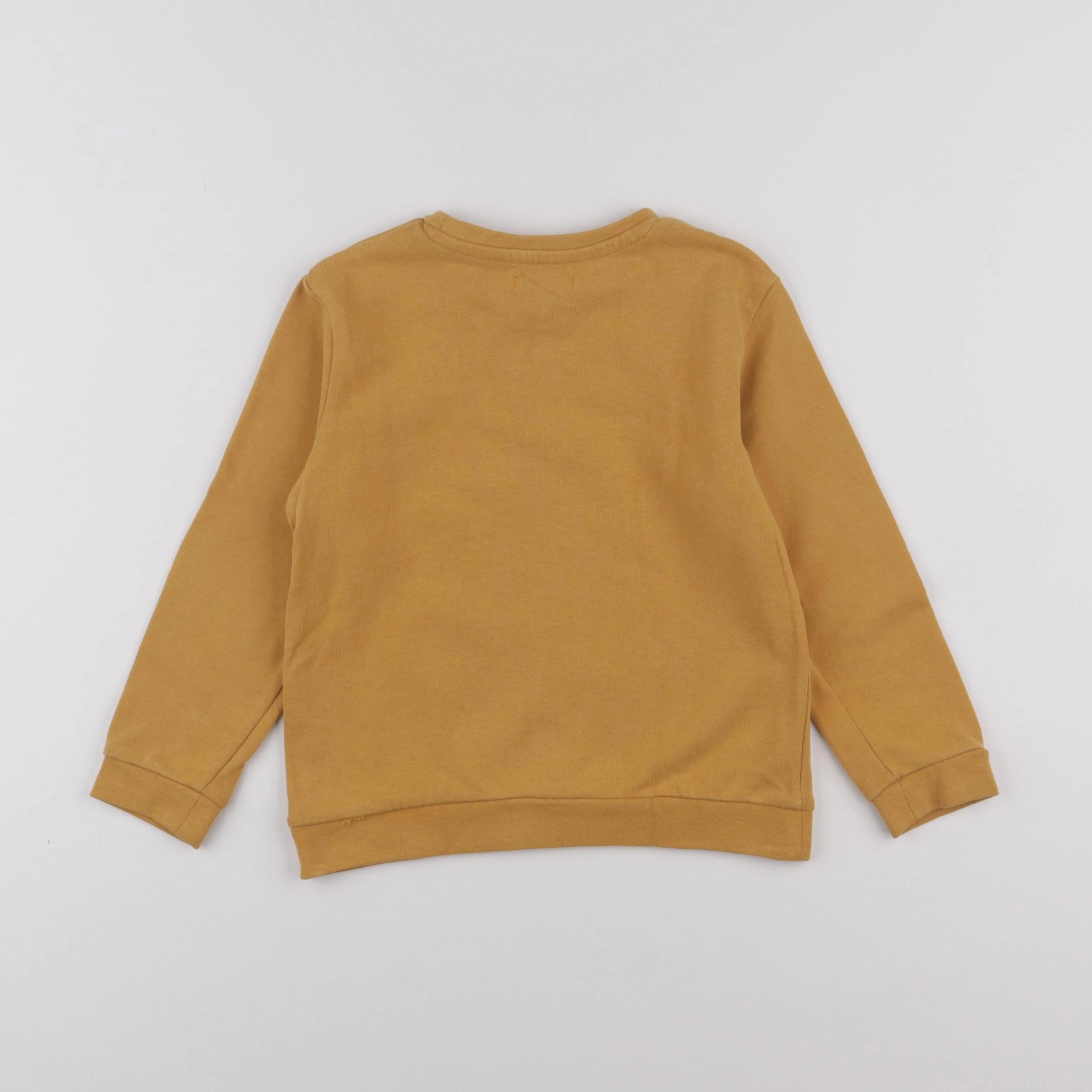 Vertbaudet - sweat jaune, or - 6 ans