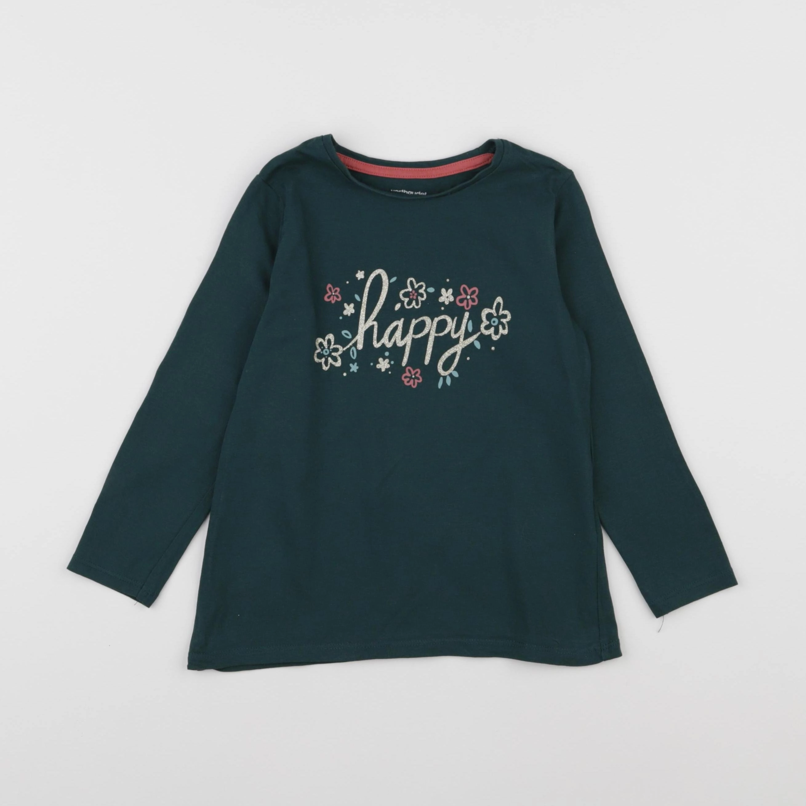 Vertbaudet - tee-shirt vert - 5 ans