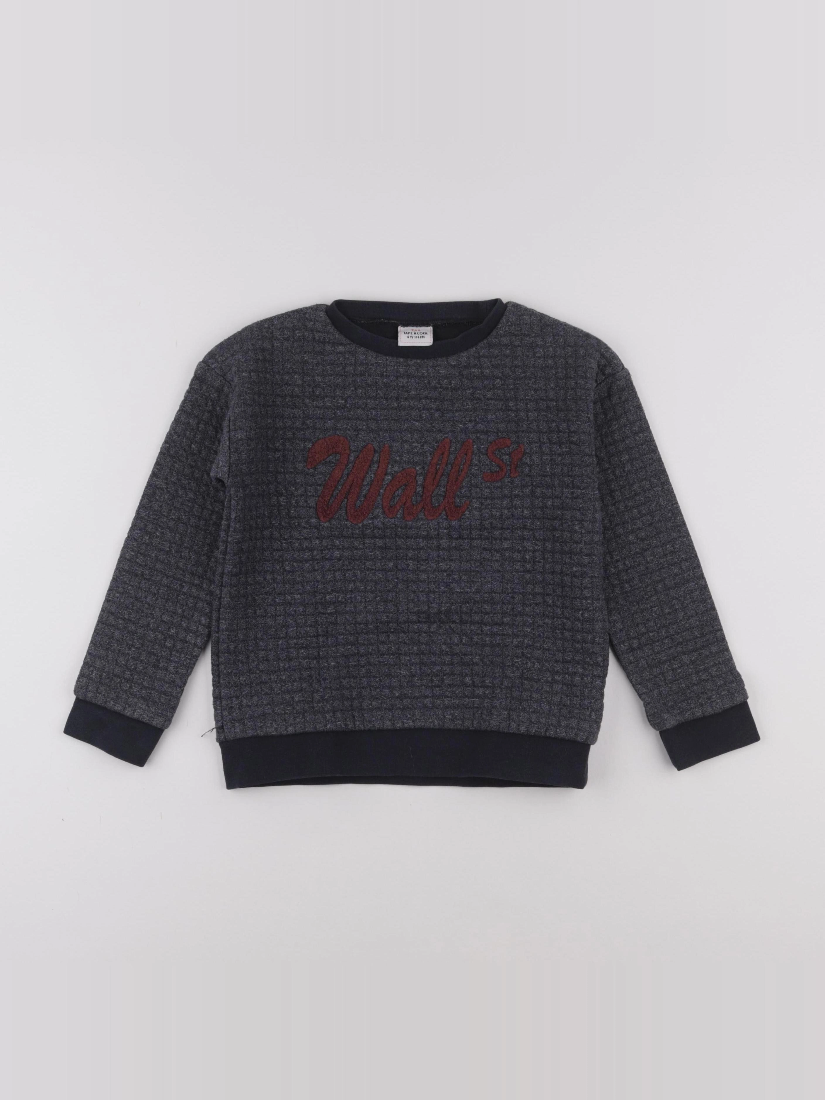 Tape à l'oeil - sweat gris - 6 ans