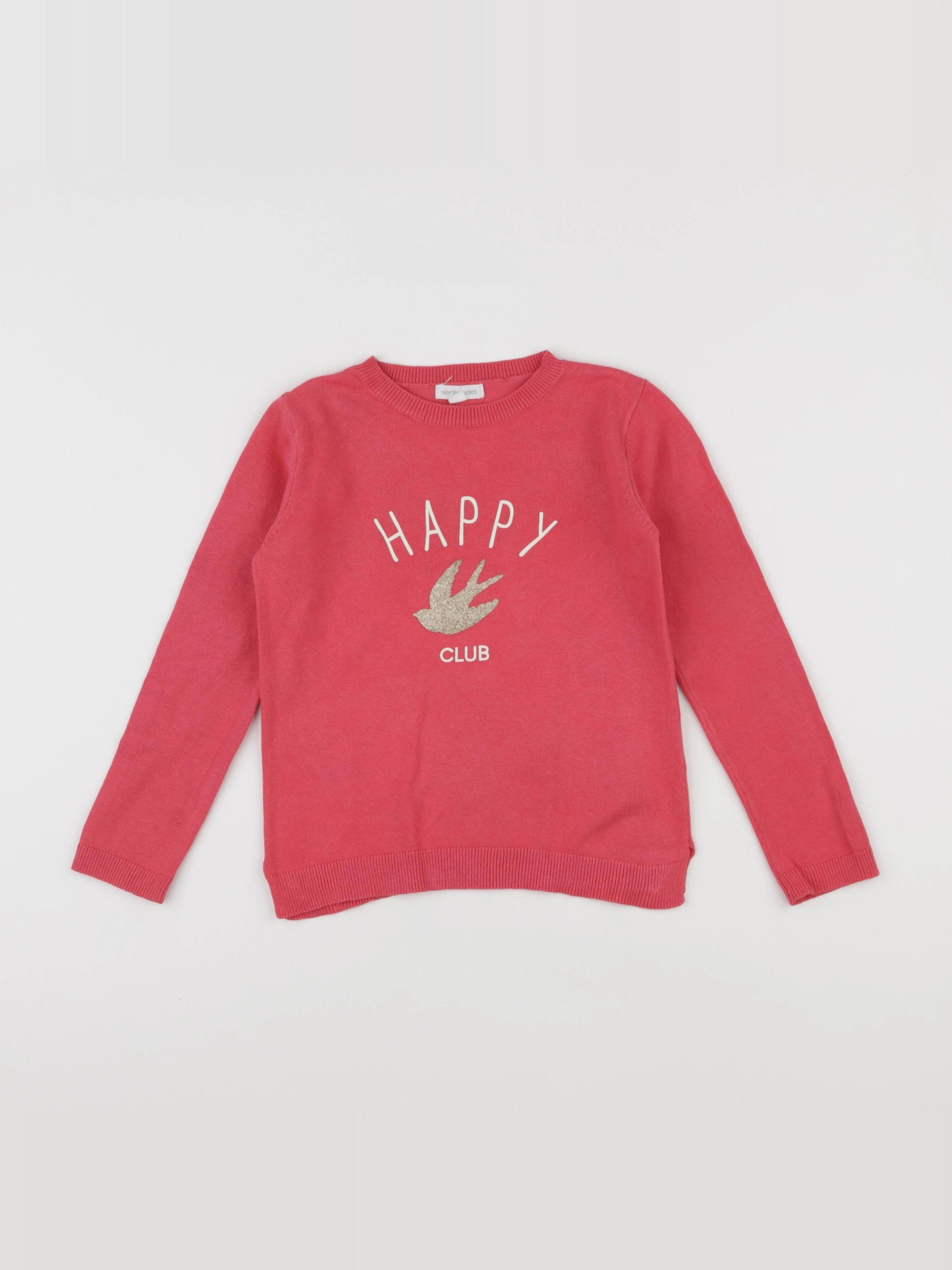 Vertbaudet - pull rose - 5 ans
