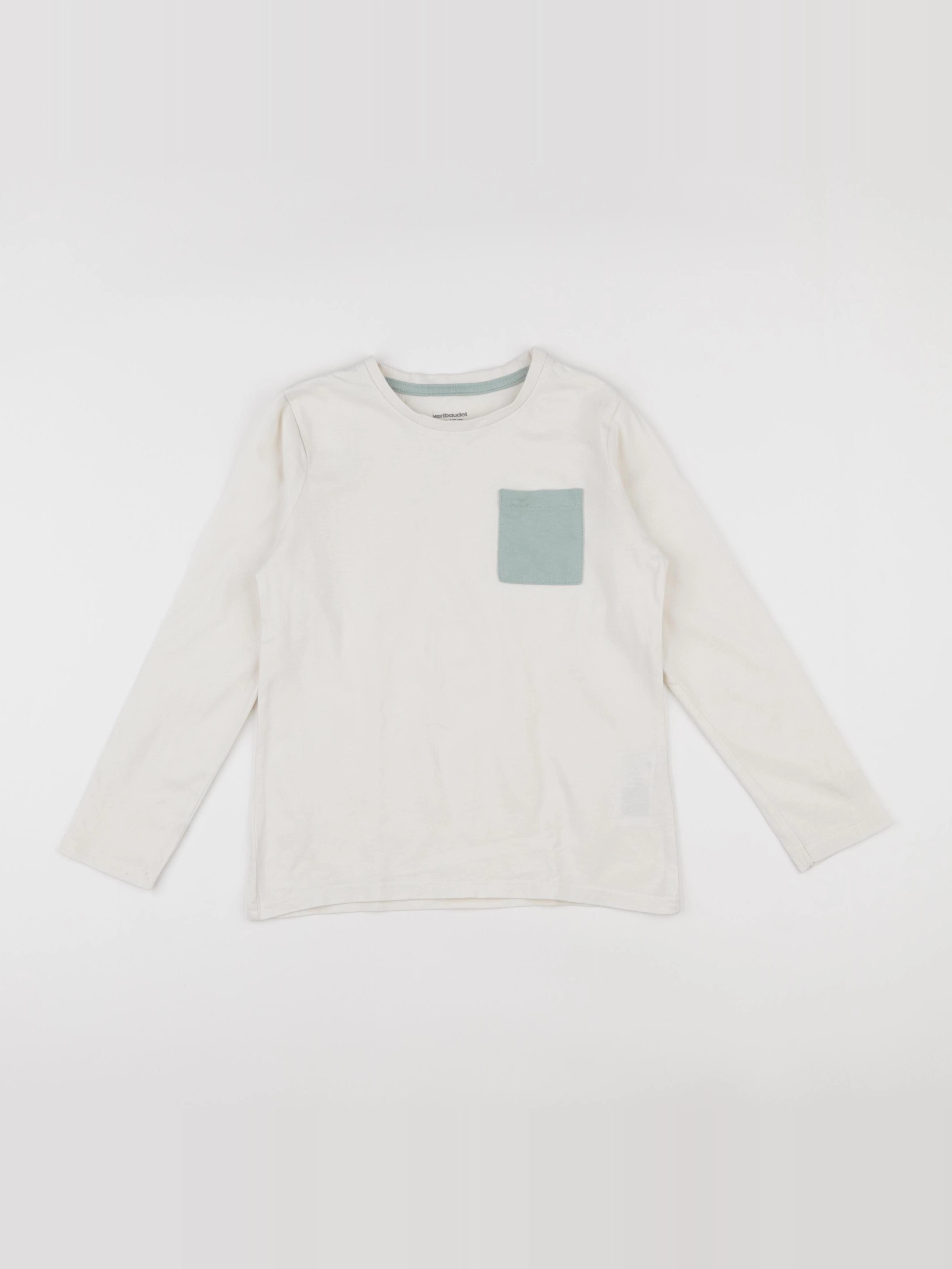 Vertbaudet - tee-shirt blanc - 8 ans