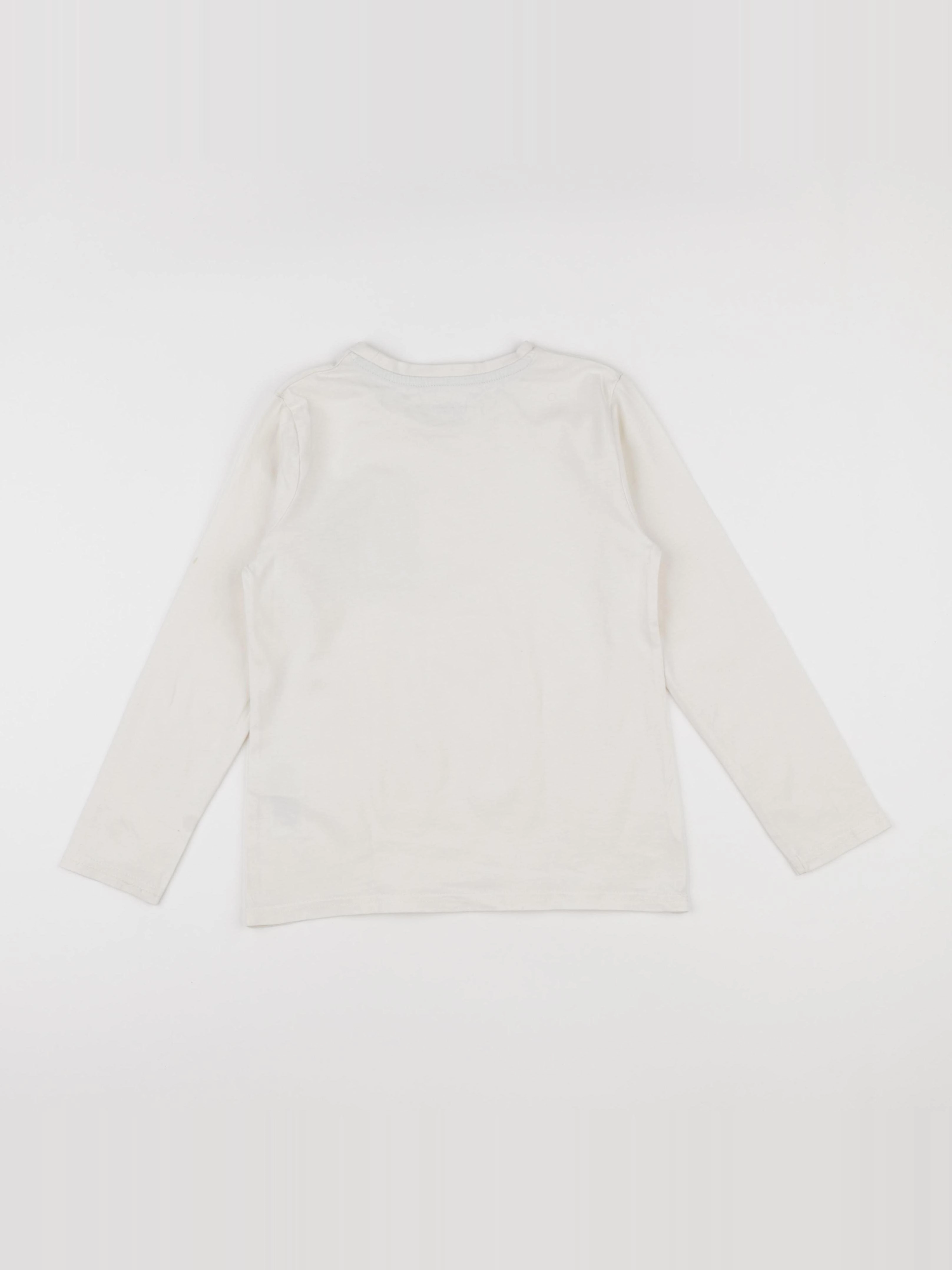 Vertbaudet - tee-shirt blanc - 8 ans