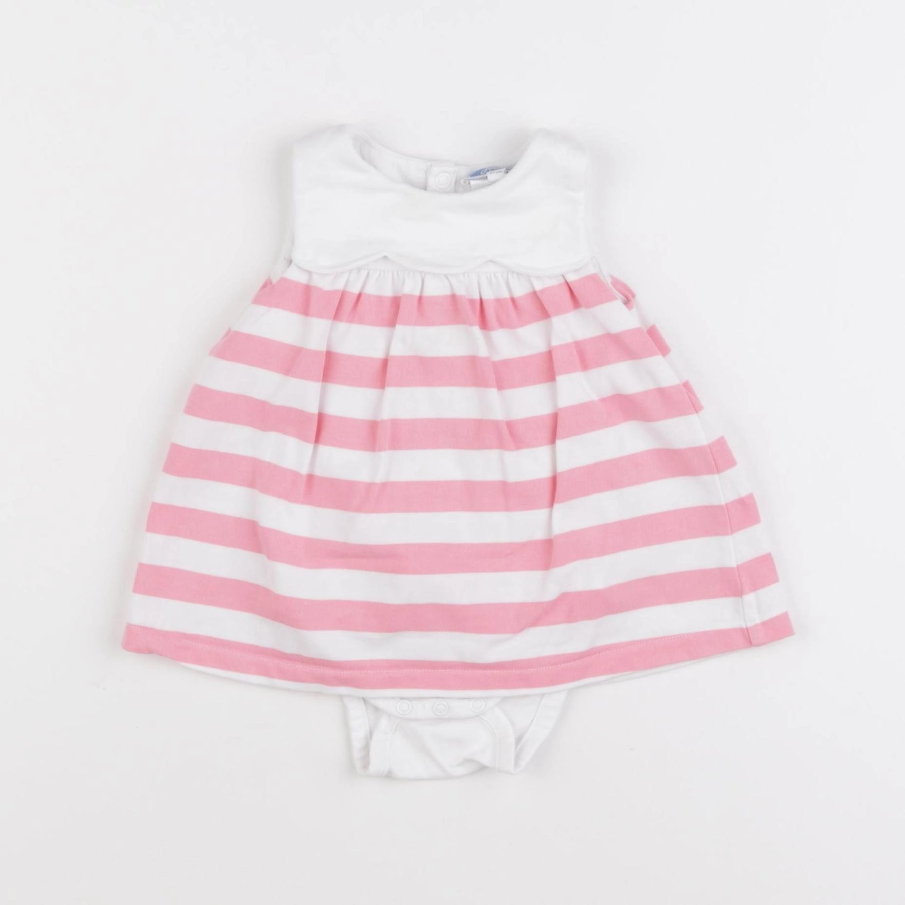 Jacadi - body robe blanc, rose - 6 mois