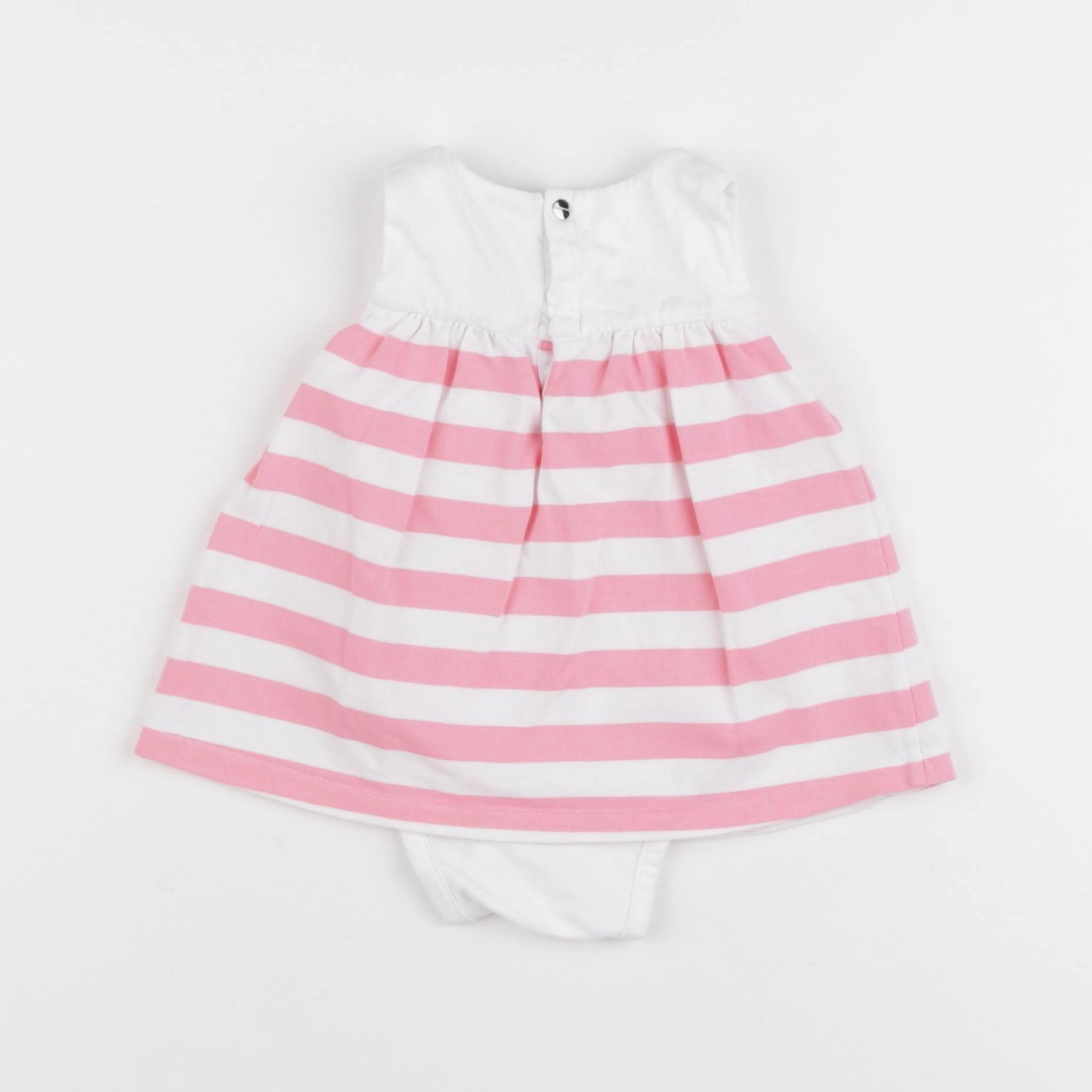 Jacadi - body robe blanc, rose - 6 mois