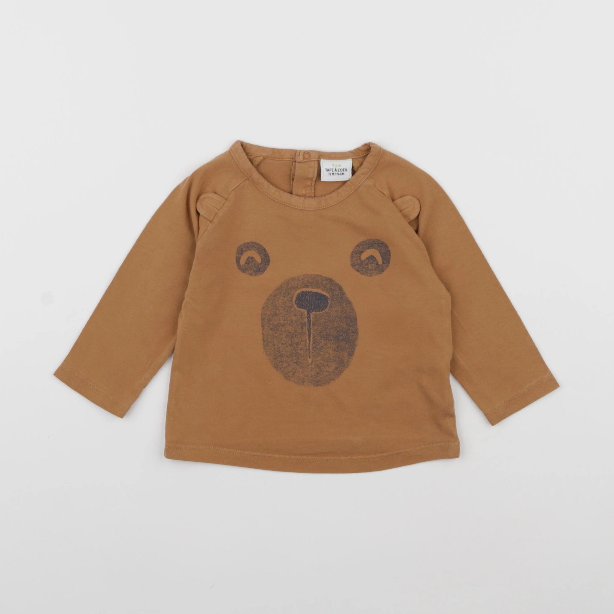 Tape à l'oeil - tee-shirt marron - 12 mois