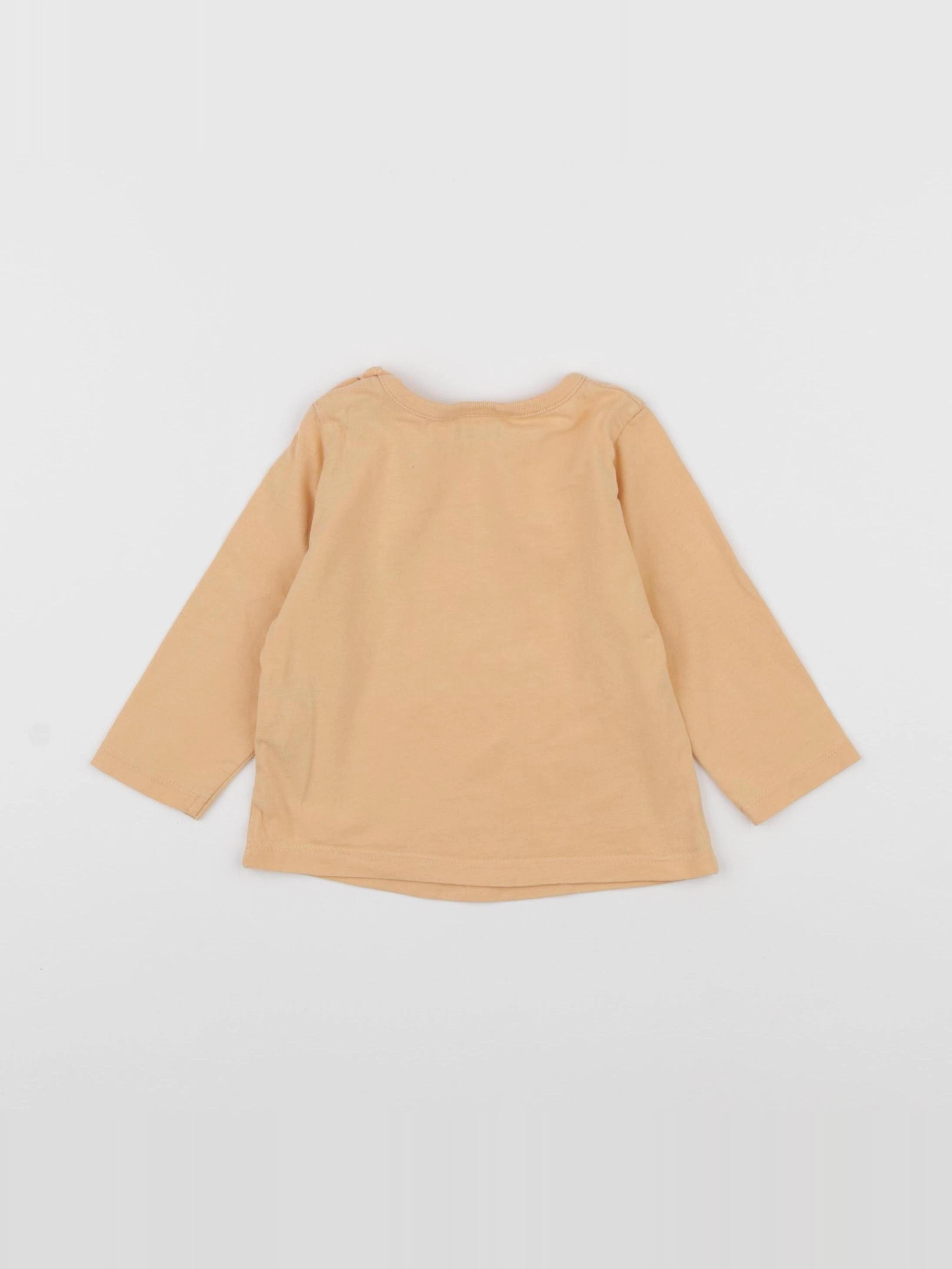 Tape à l'oeil - tee-shirt orange - 12 mois