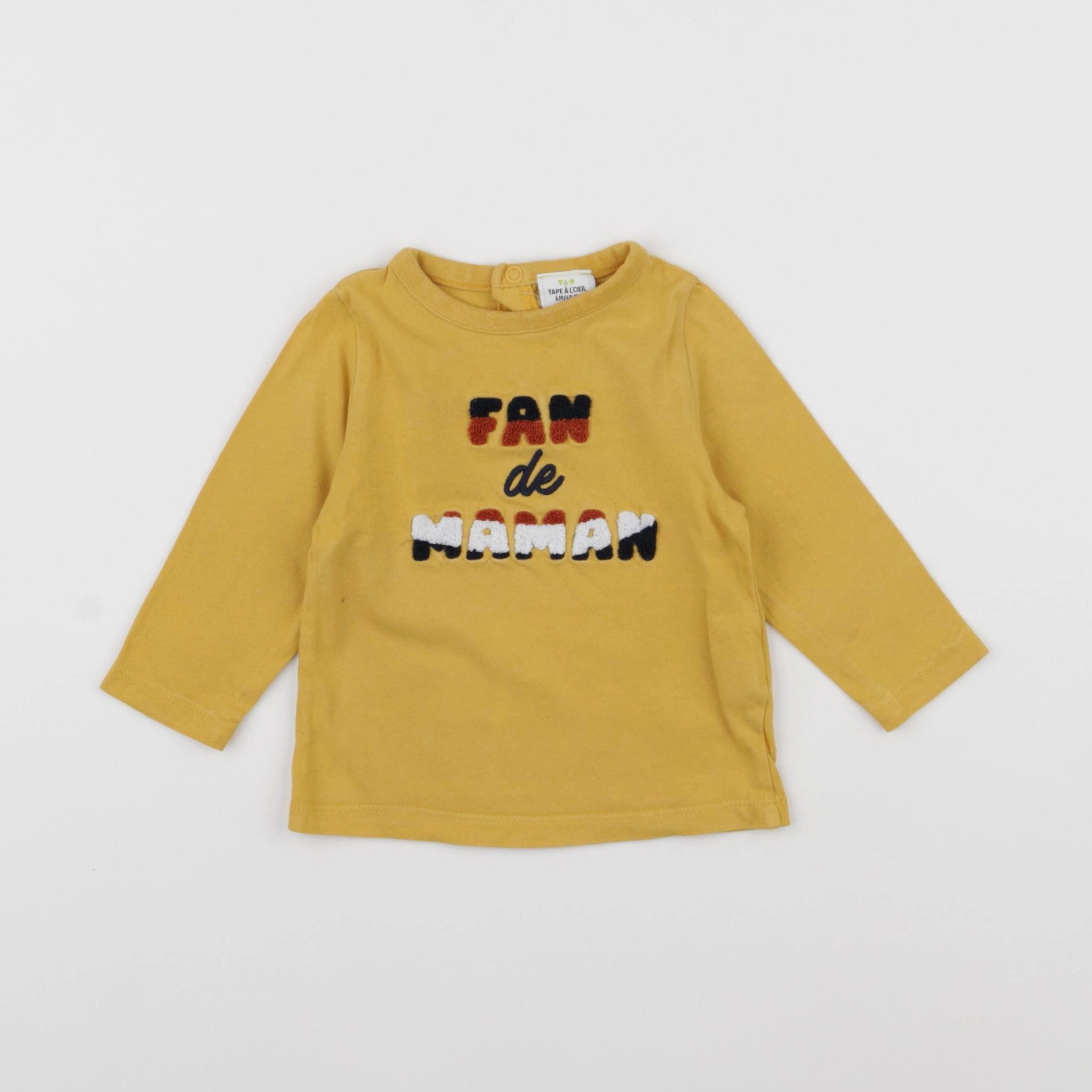 Tape à l'oeil - tee-shirt jaune - 6 mois