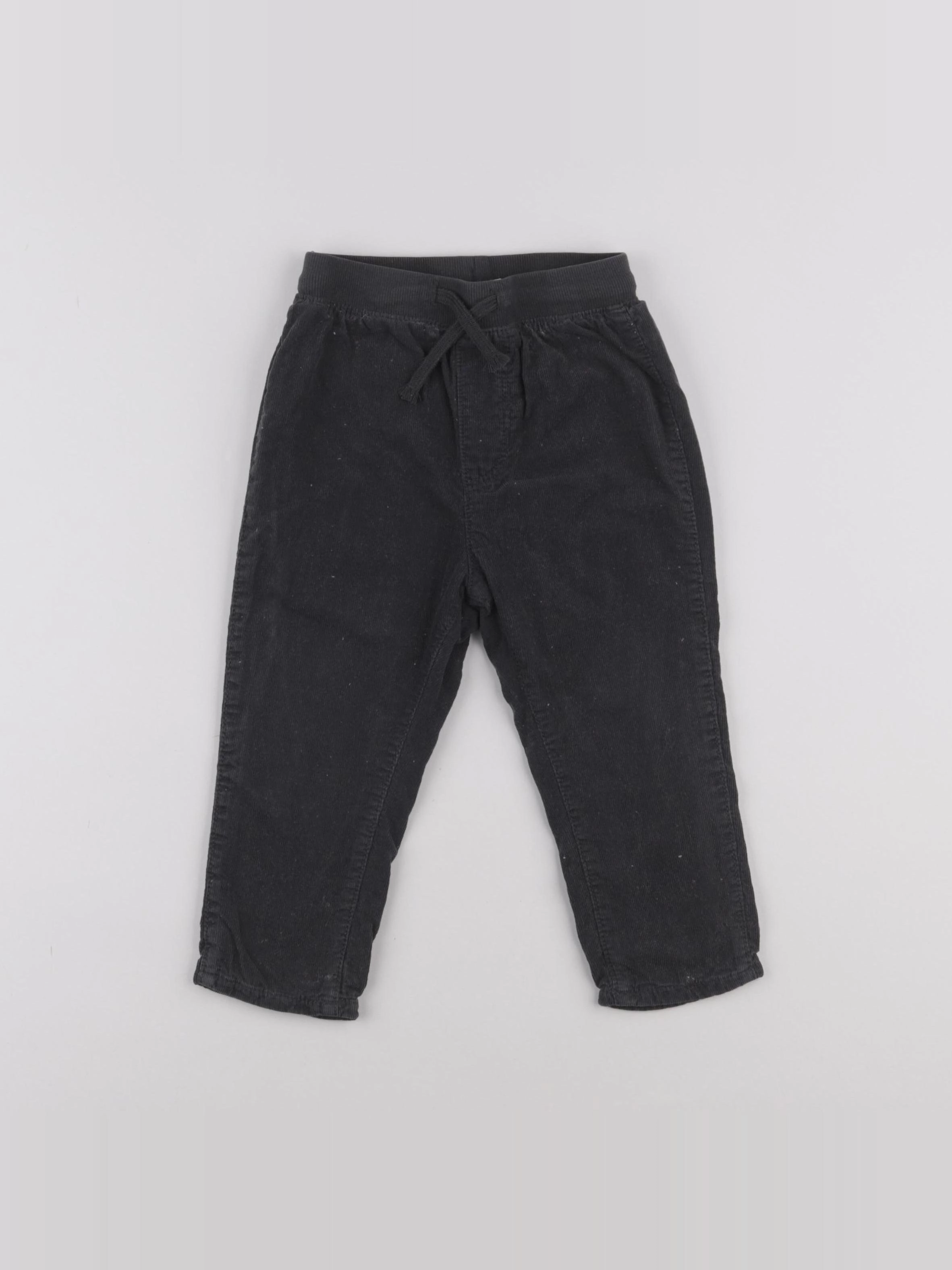 H&M - pantalon gris - 12/18 mois
