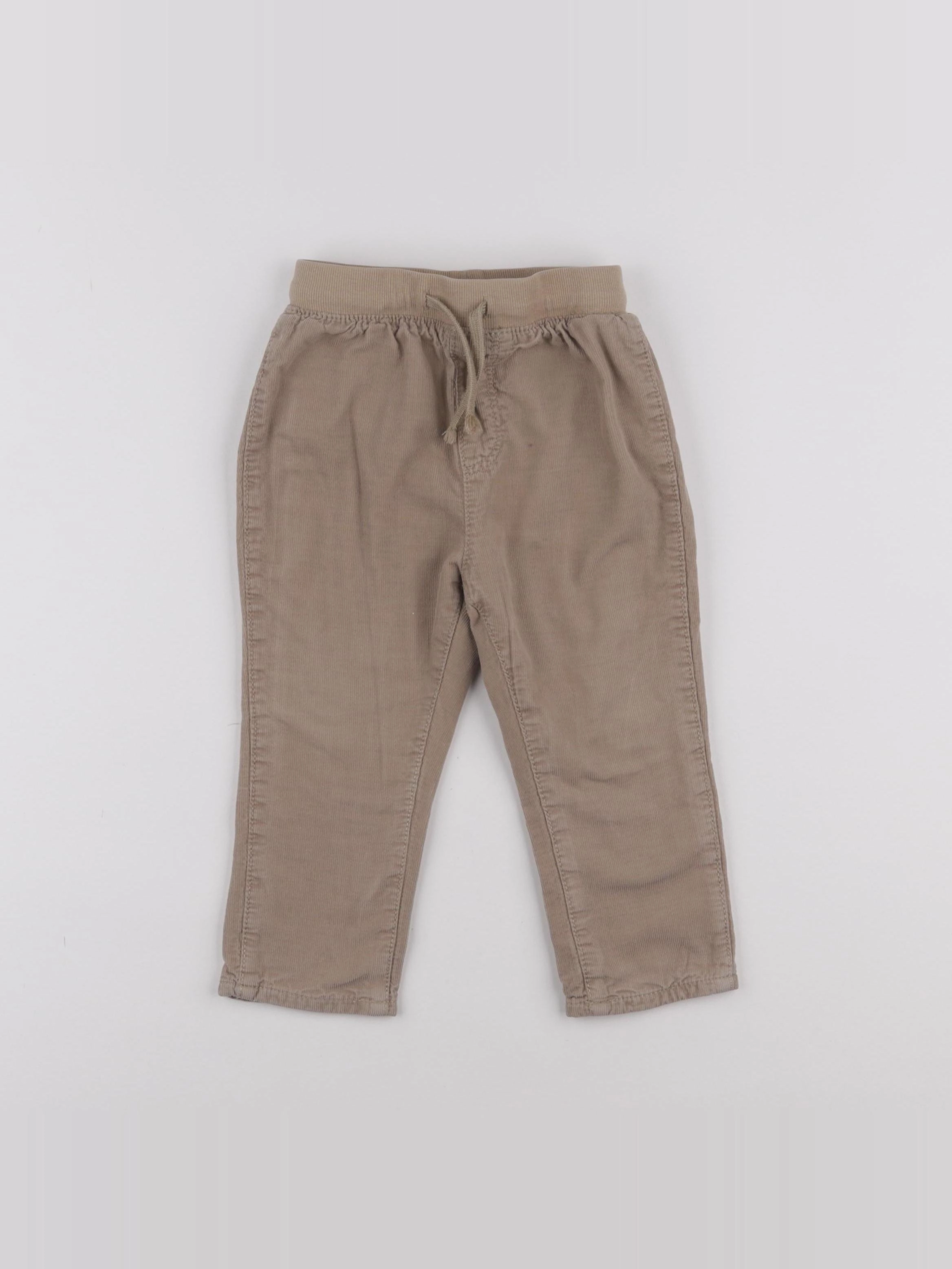 H&M - pantalon marron - 12/18 mois