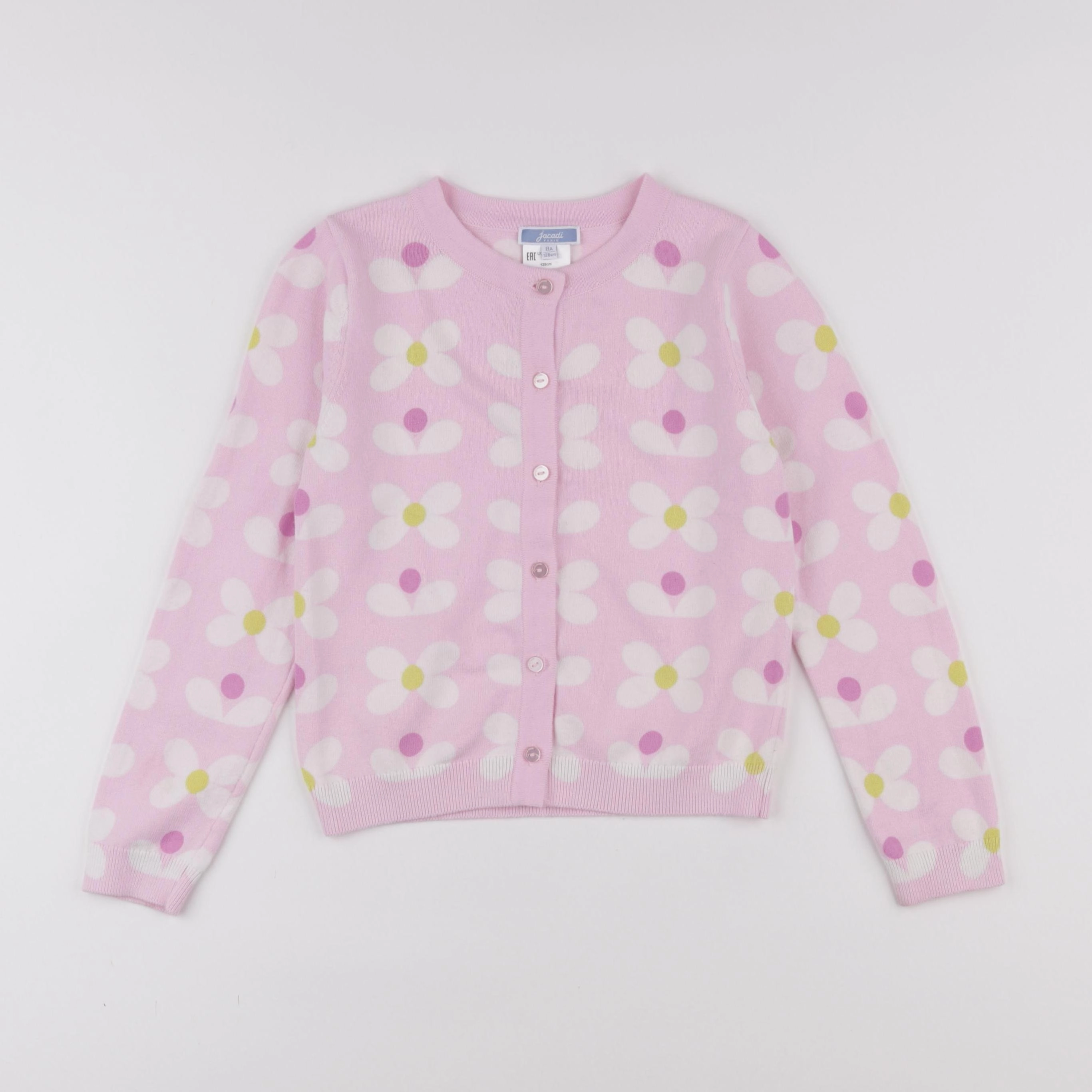 Jacadi - gilet rose - 8 ans