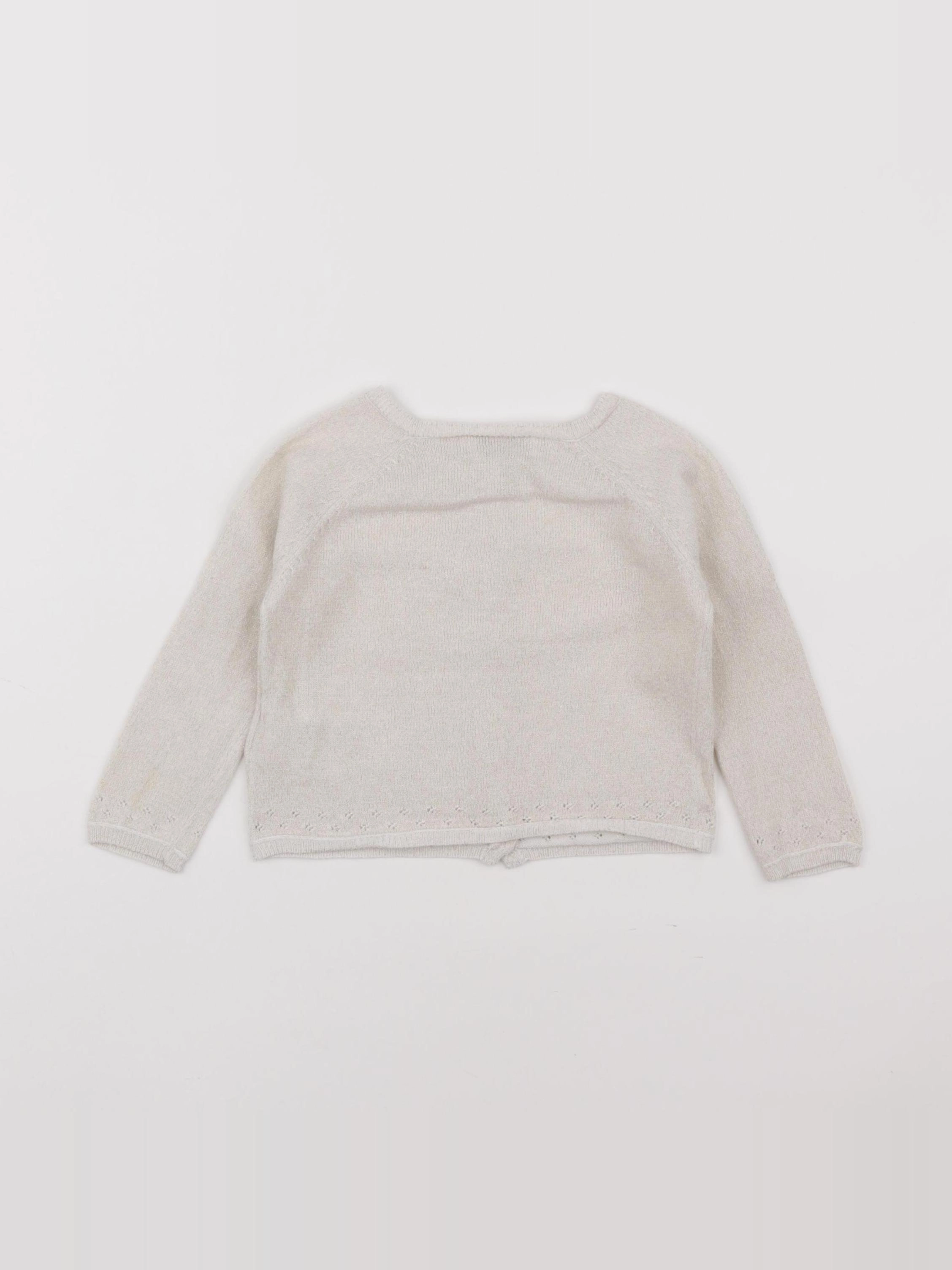 Cyrillus - gilet beige, or - 12 mois
