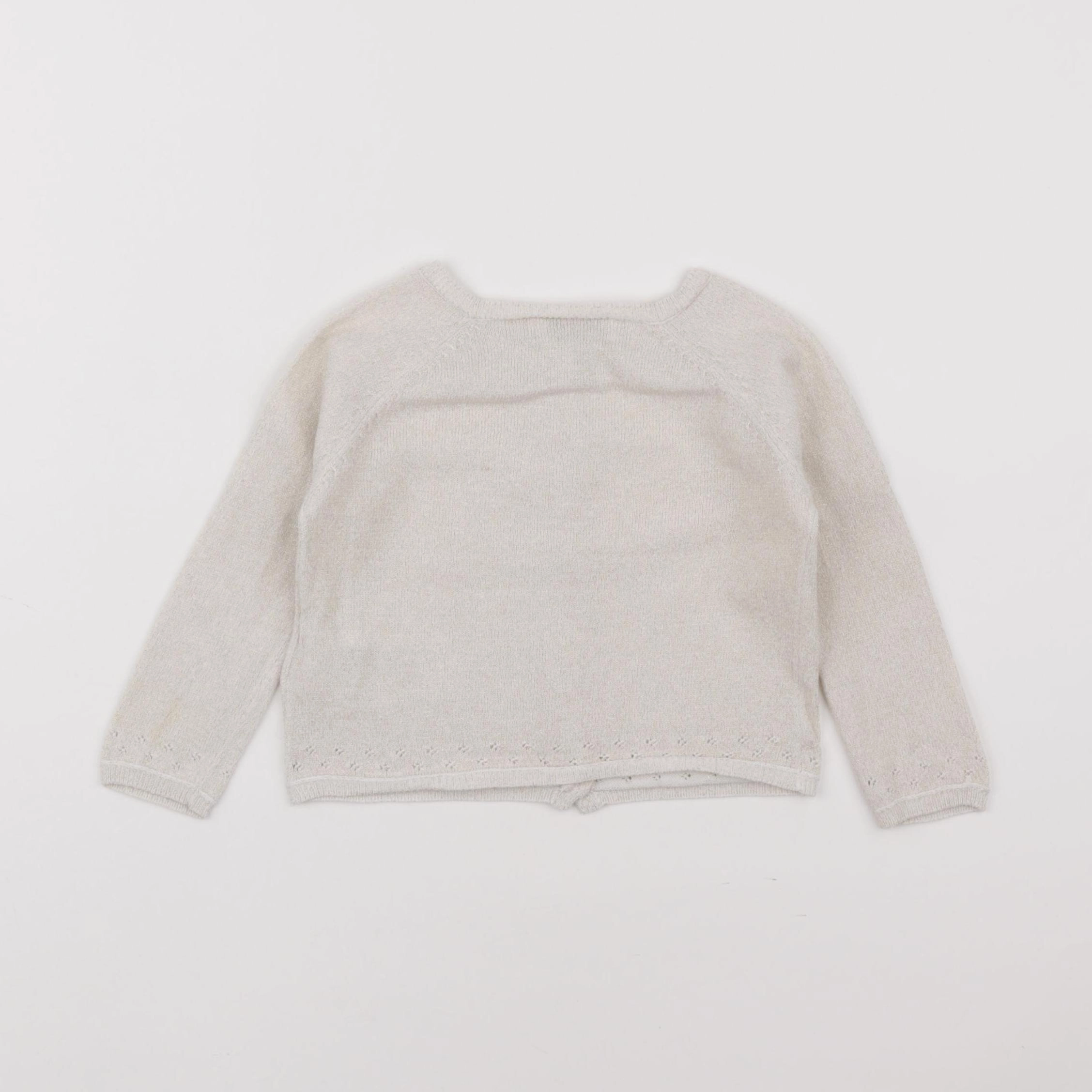 Cyrillus - gilet beige, or - 12 mois