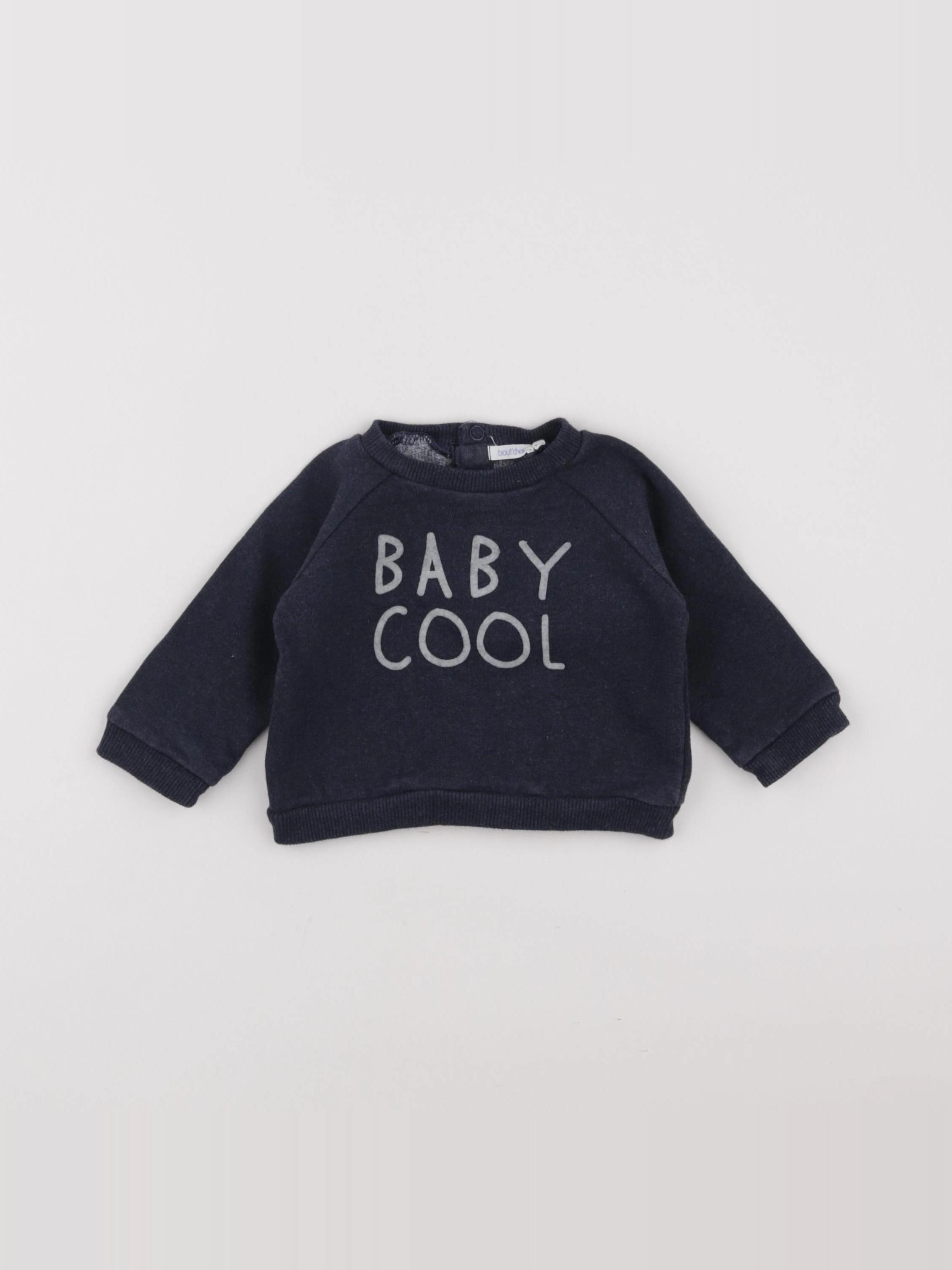 Boutchou - sweat bleu - 6 mois