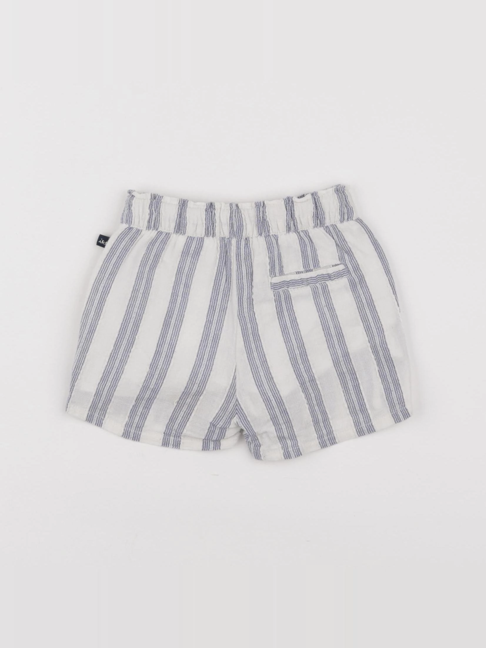 IKKS - short blanc, bleu - 18 mois